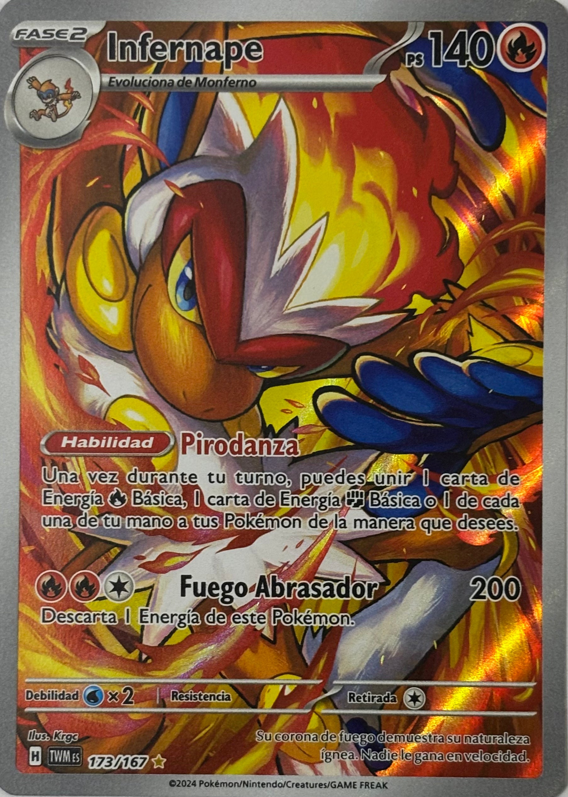 Pokemon Tcg Infernape 173/167 (Español)