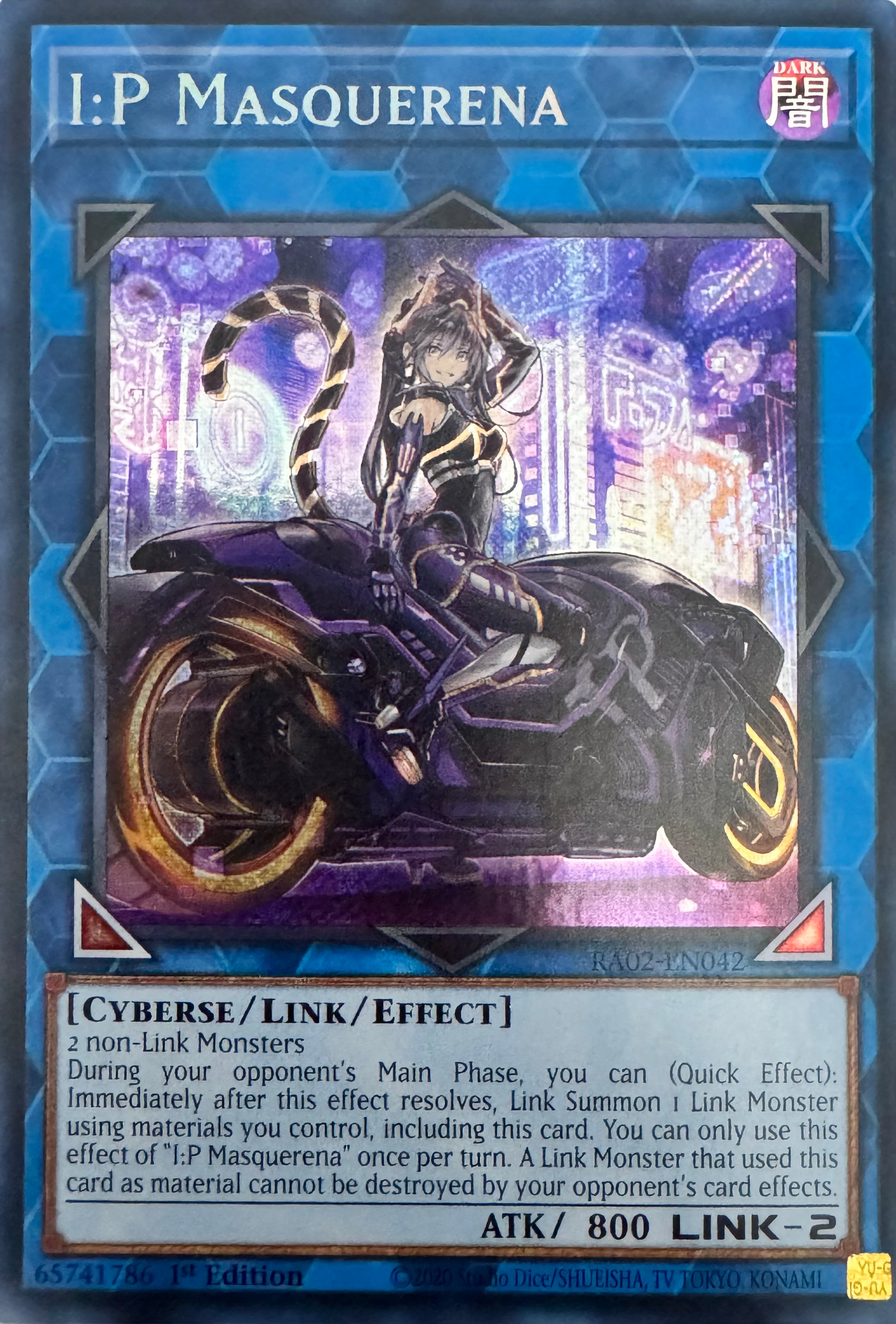 Yugioh! I:P Masquerena Ra02-en042 1st Edition Secret