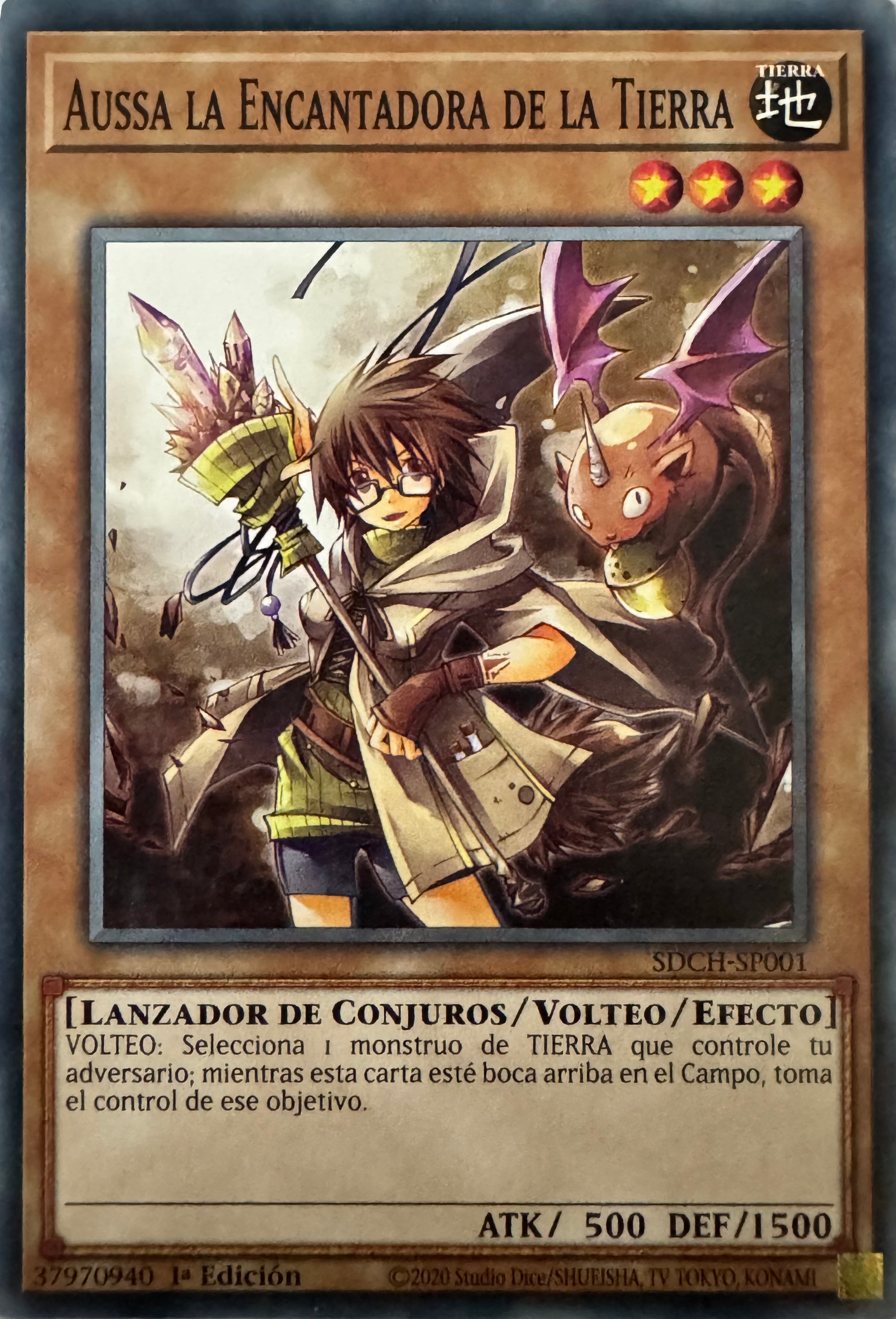 Yugioh! Aussa La Encantadora De La Tierra Sdch-sp001 1a Edición
