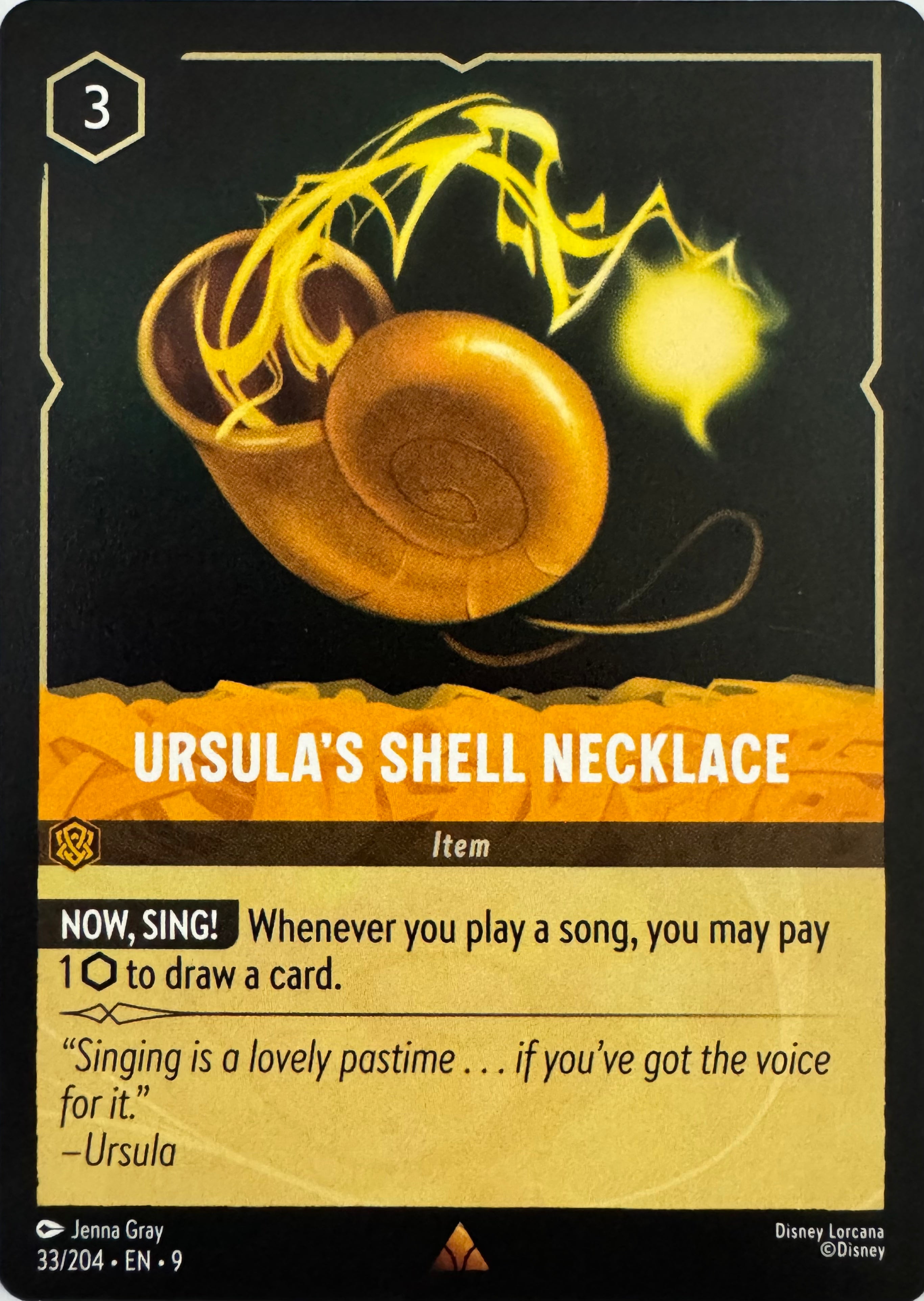 Disney Lorcana Ursula’s Shell Necklace 33/204