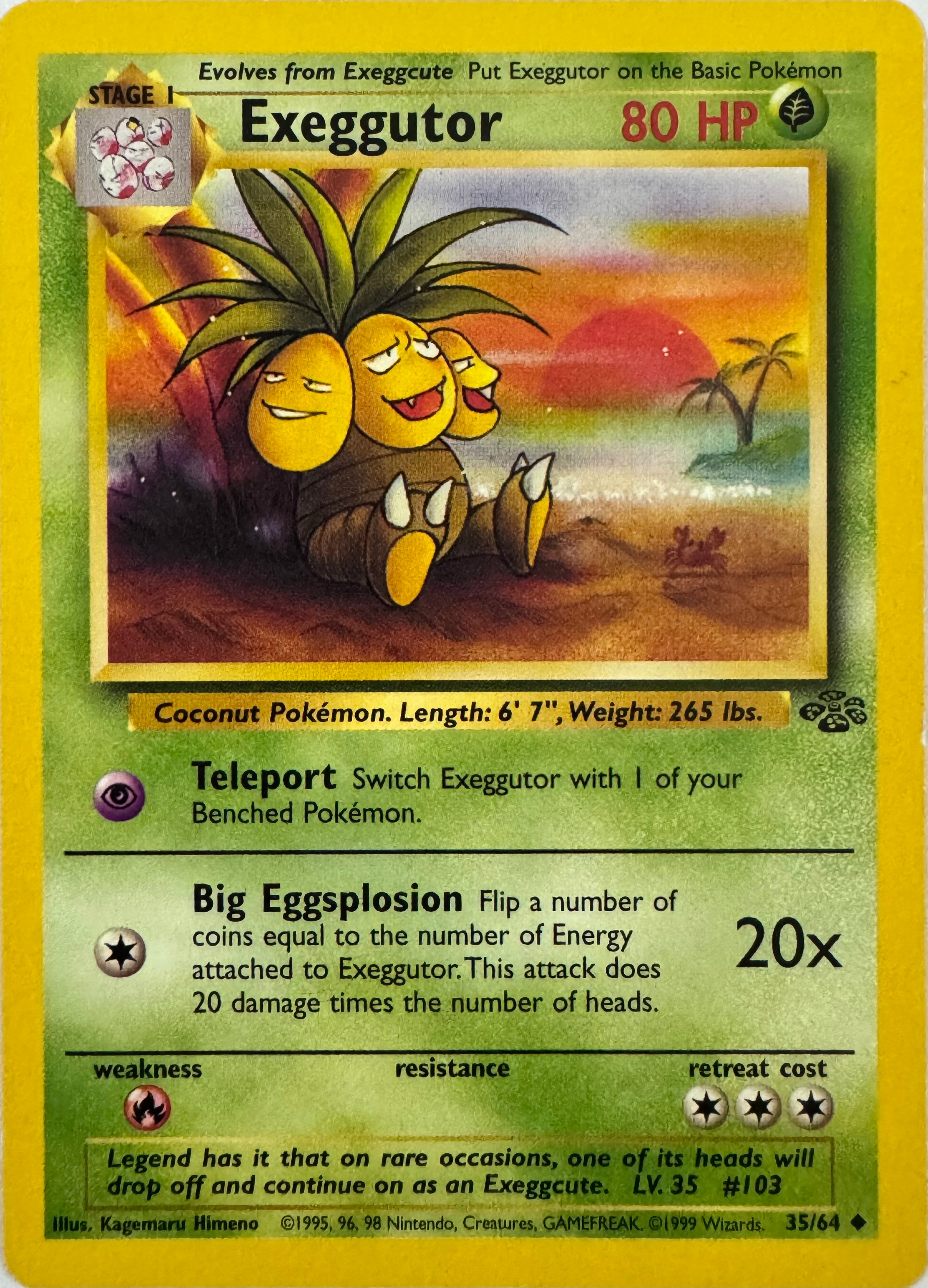 Pokemon Tcg Exeggutor 35/64