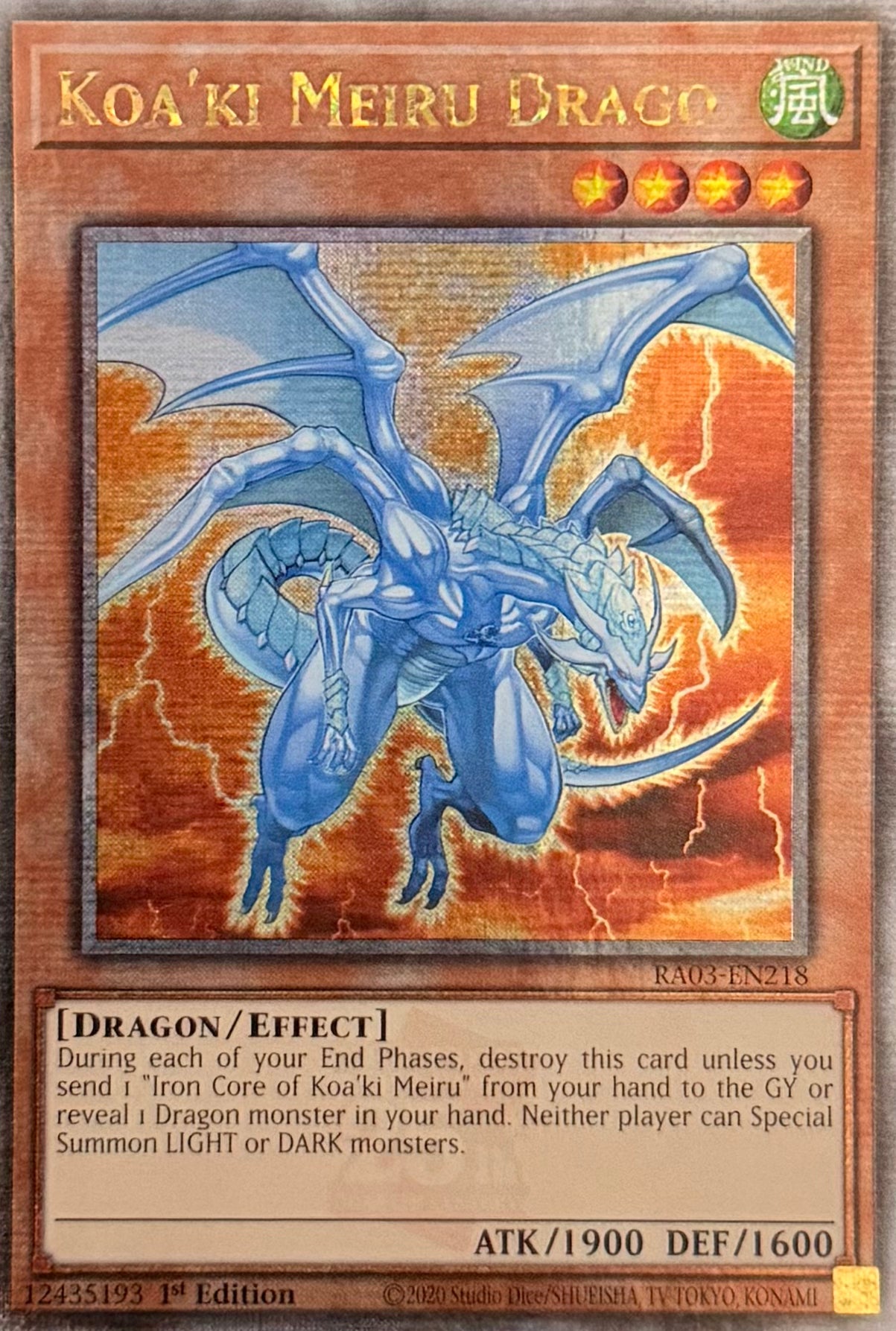 Yugioh! Koa’ki Meiru Drago RA03-EN218 Quarter Century