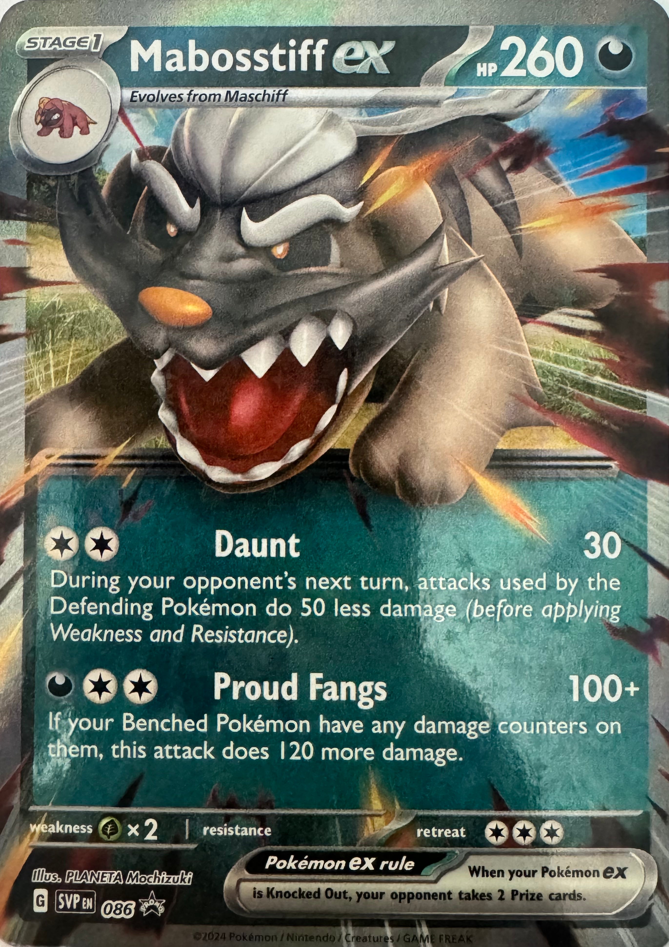 Pokemon Tcg Mabosstiff Ex 086 Promo