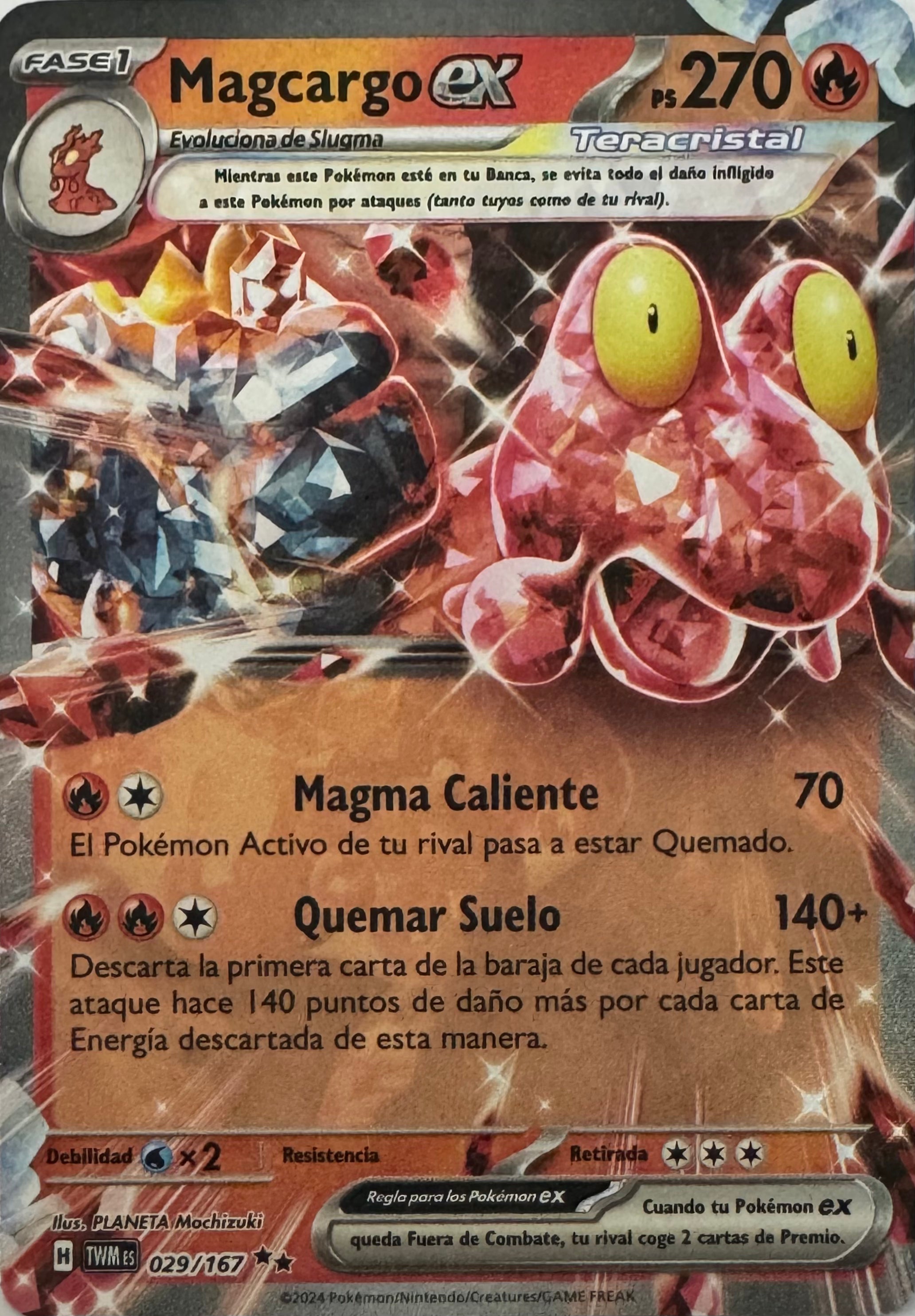 Pokemon Tcg Magcargo Ex 029/167 (Español)