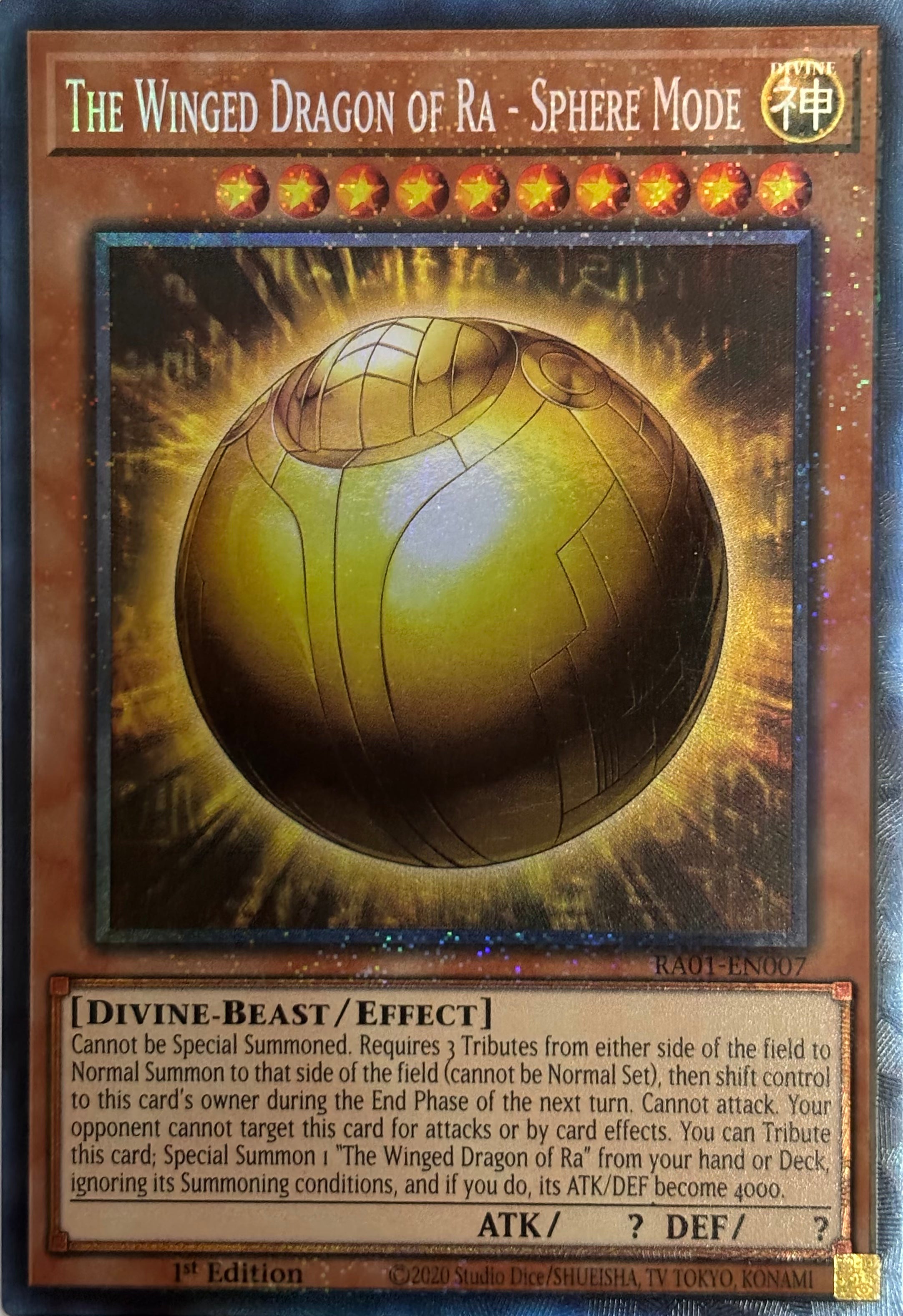 Yugioh! Tcg The Winged Dragon of Ra - Sphere Mode 1st Edition Ultimate