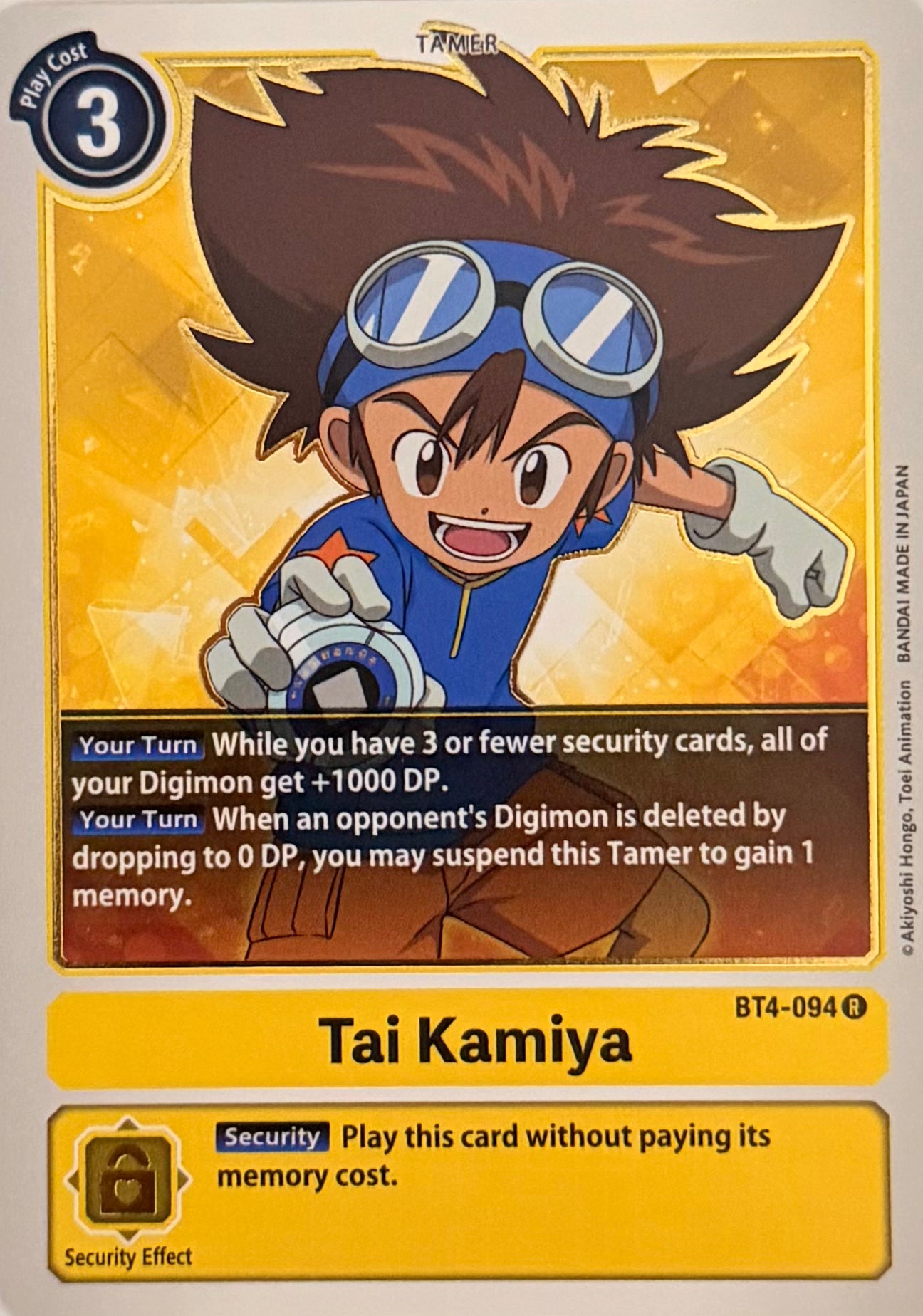 Digimon Tcg Tai Kamiya BT4-094