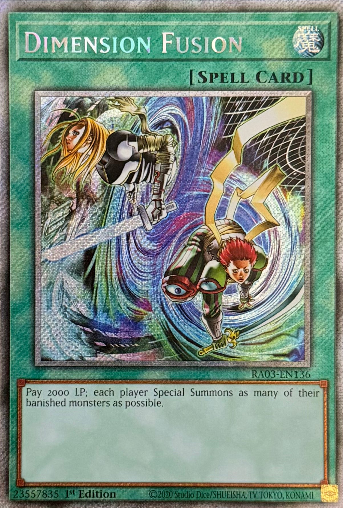 Yugioh! Dimension Fusion RA03-EN136 Platinum