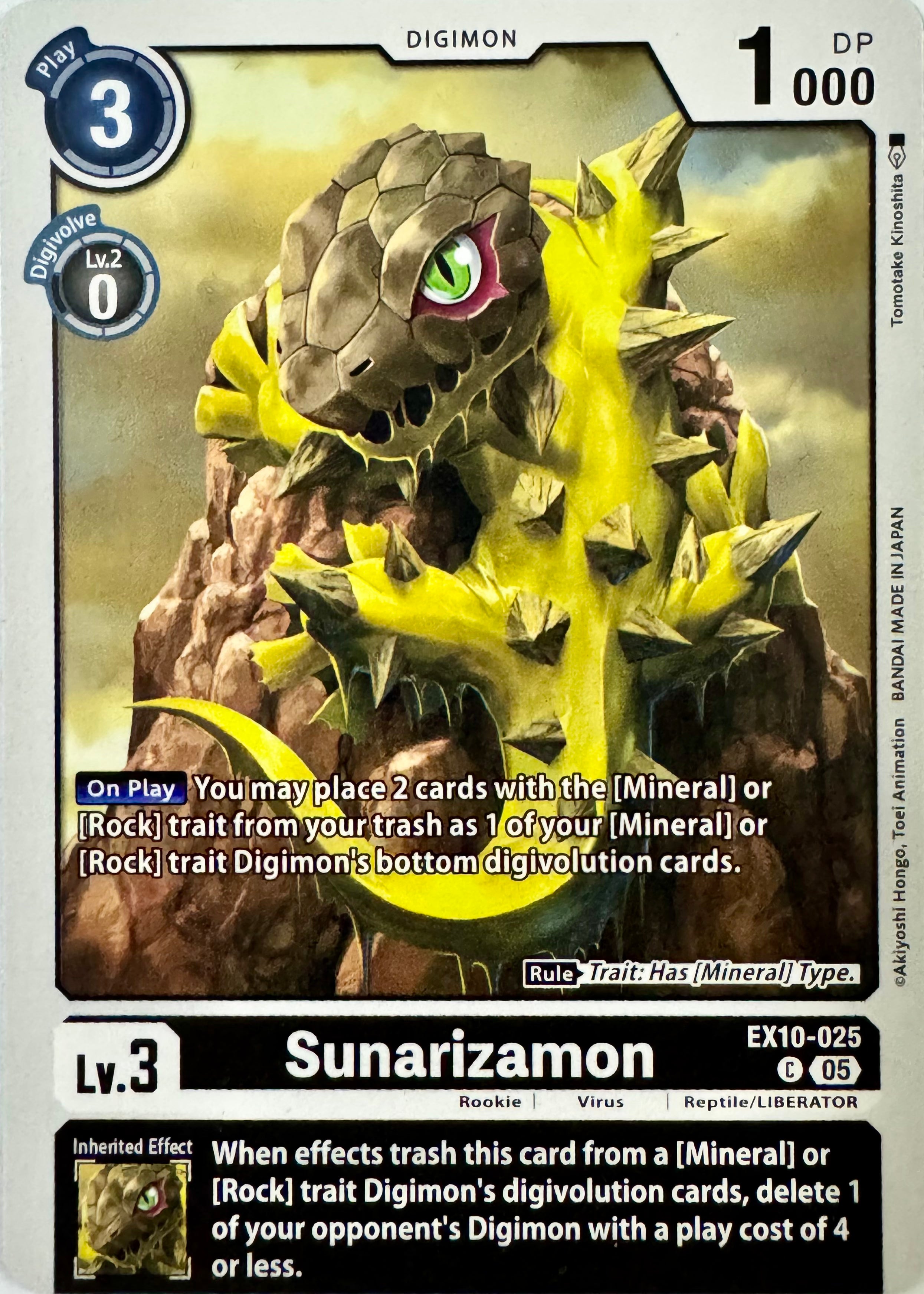 Digimon Tcg Sunarizamon Ex10-025