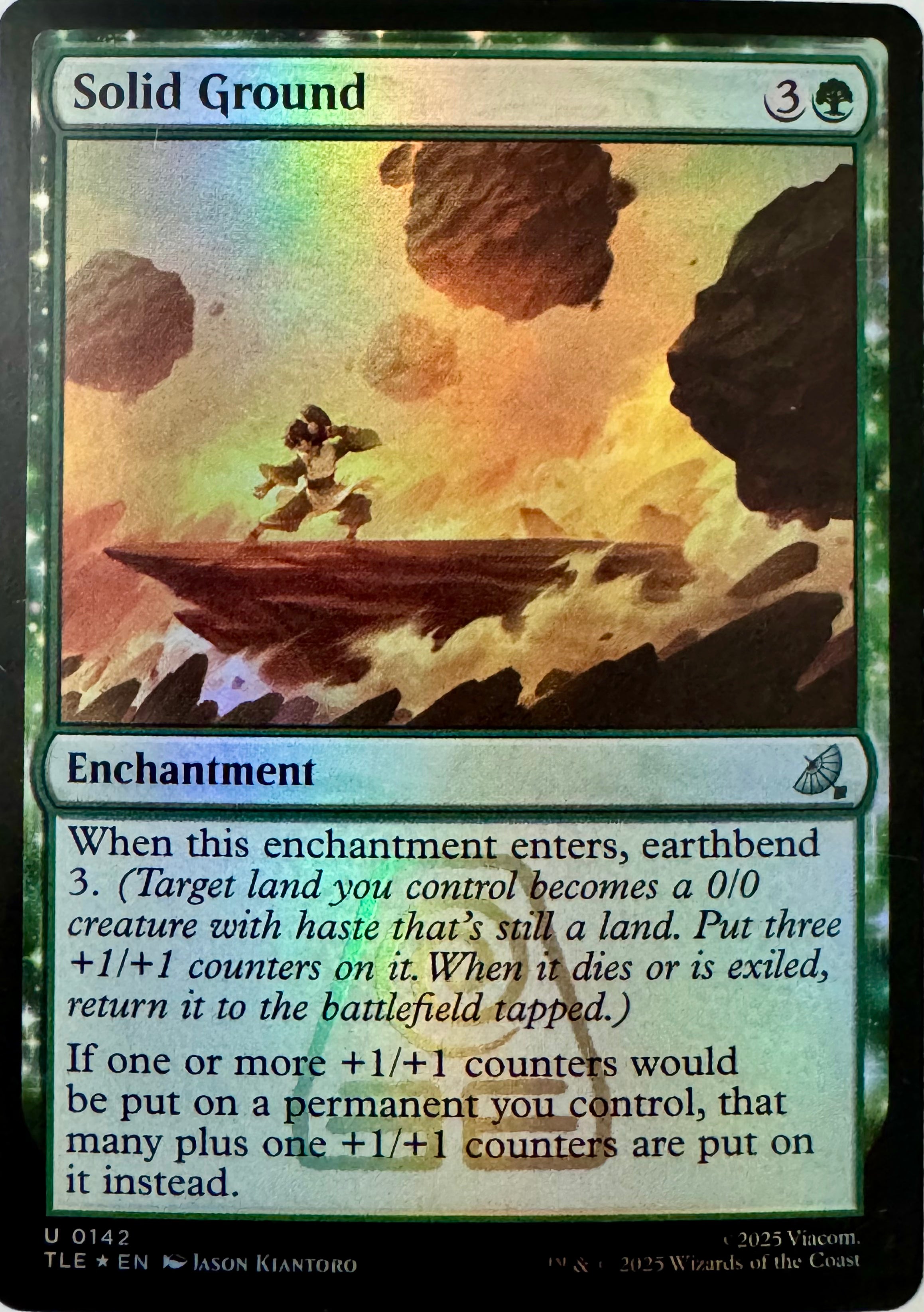 Magic Tcg Solid Ground 0142 Foil