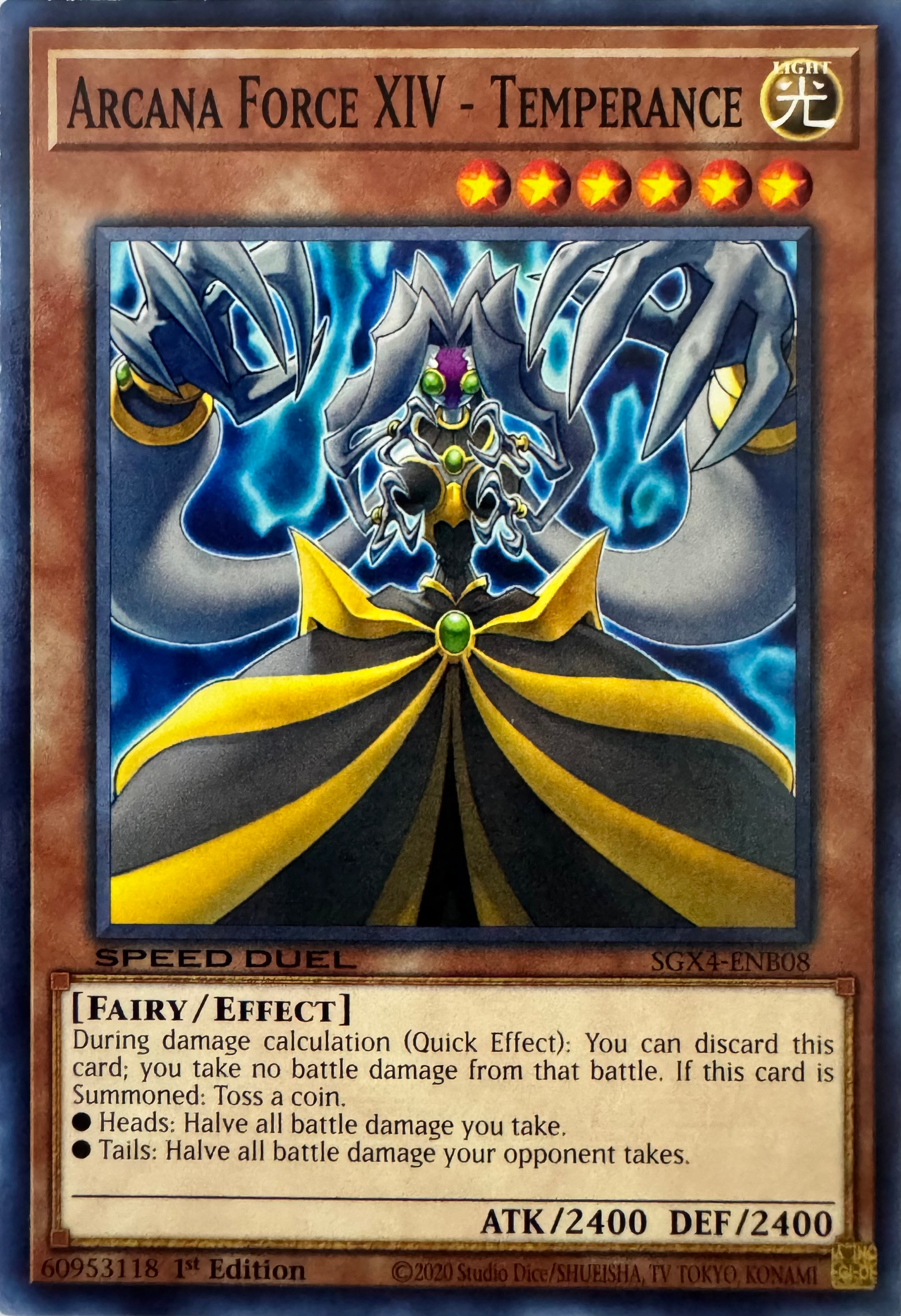 Yugioh! Arcana Force XIV - Temperance Sgx4-enb08 Speed Duel 1st Edition