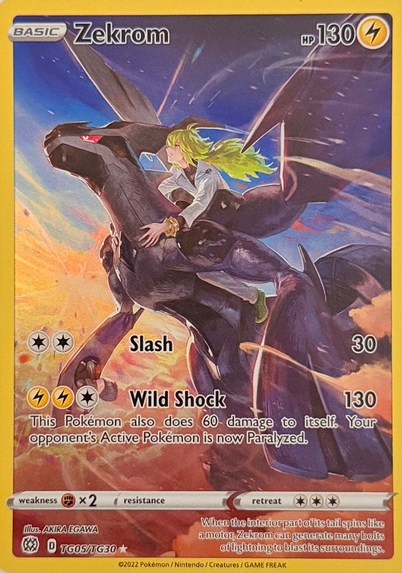 Pokemon Tcg Zekrom TG05/TG30