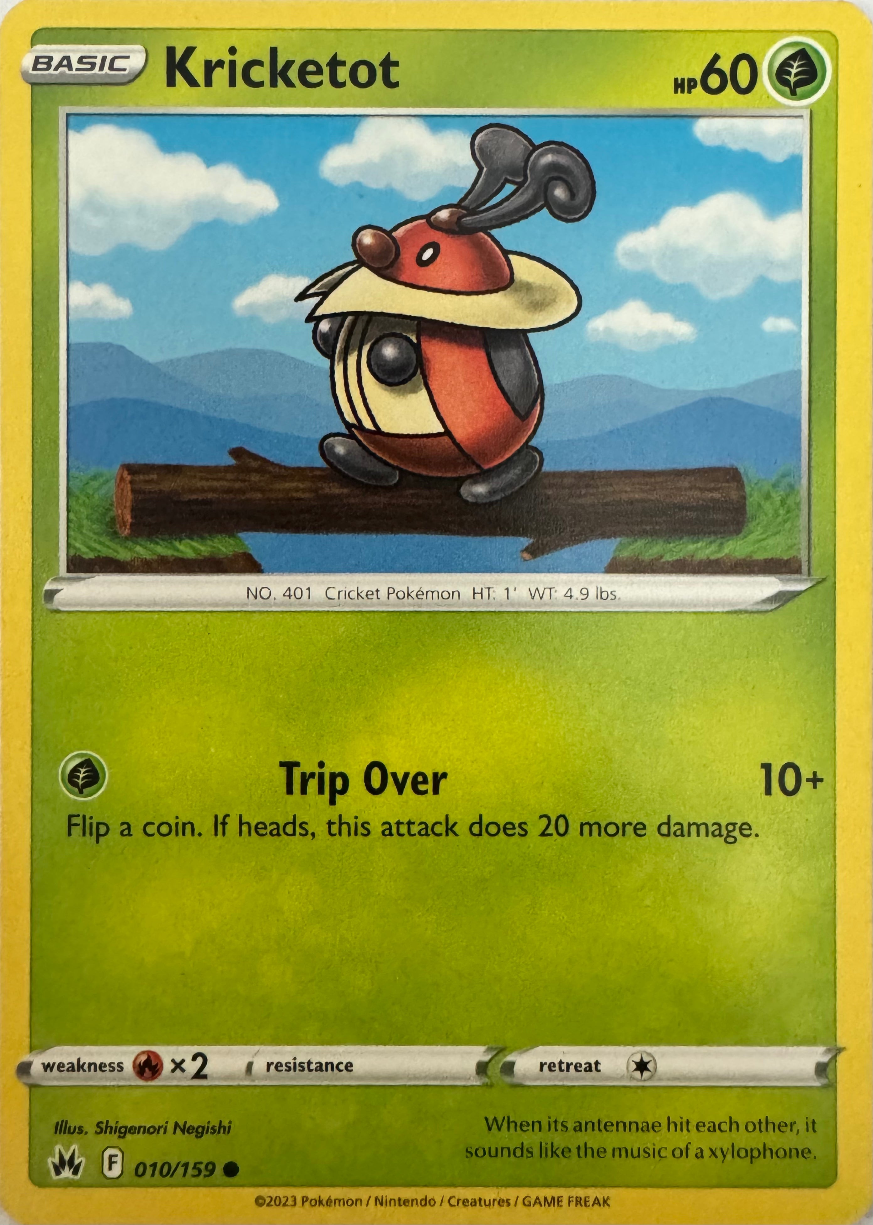 Pokemon Tcg Kricketot 010/159