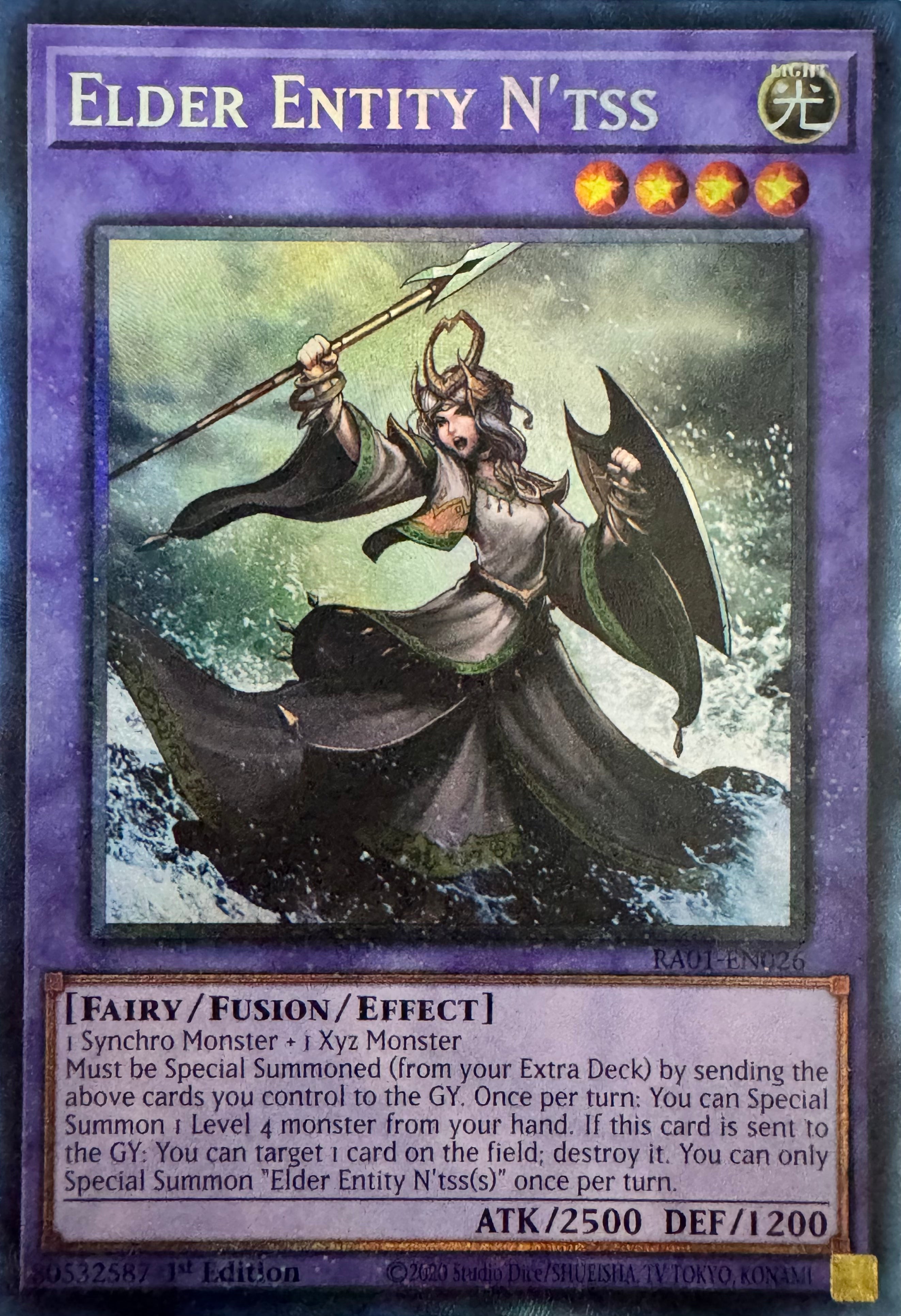 Yugioh! Elder Entity N’tss Ra01-en026 1st Edition Collector