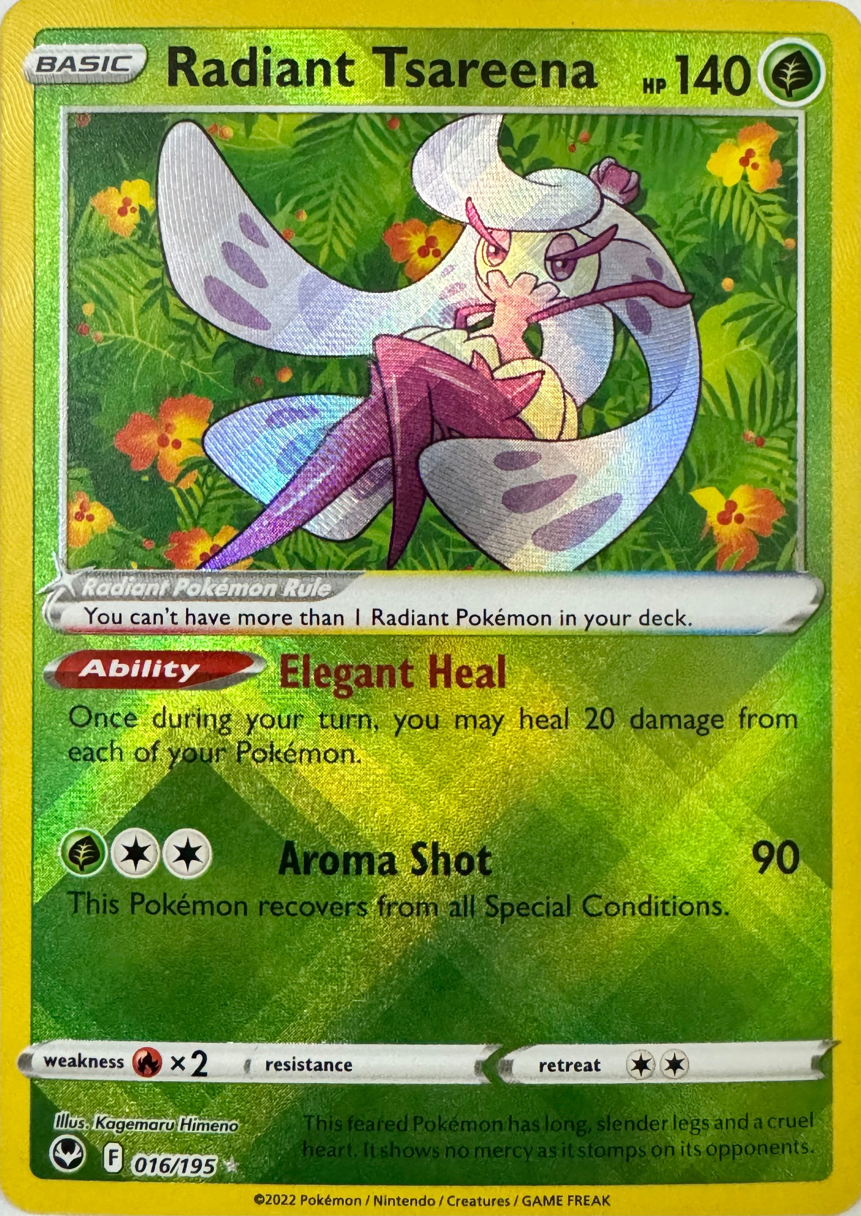 Pokemon Tcg Radiant Tsareena 016/195
