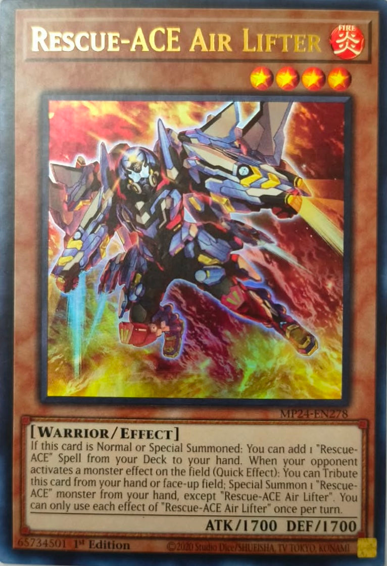 Yugioh! Rescue-ACE Air Lifter MP24-EN278 Ultra 1st Edition
