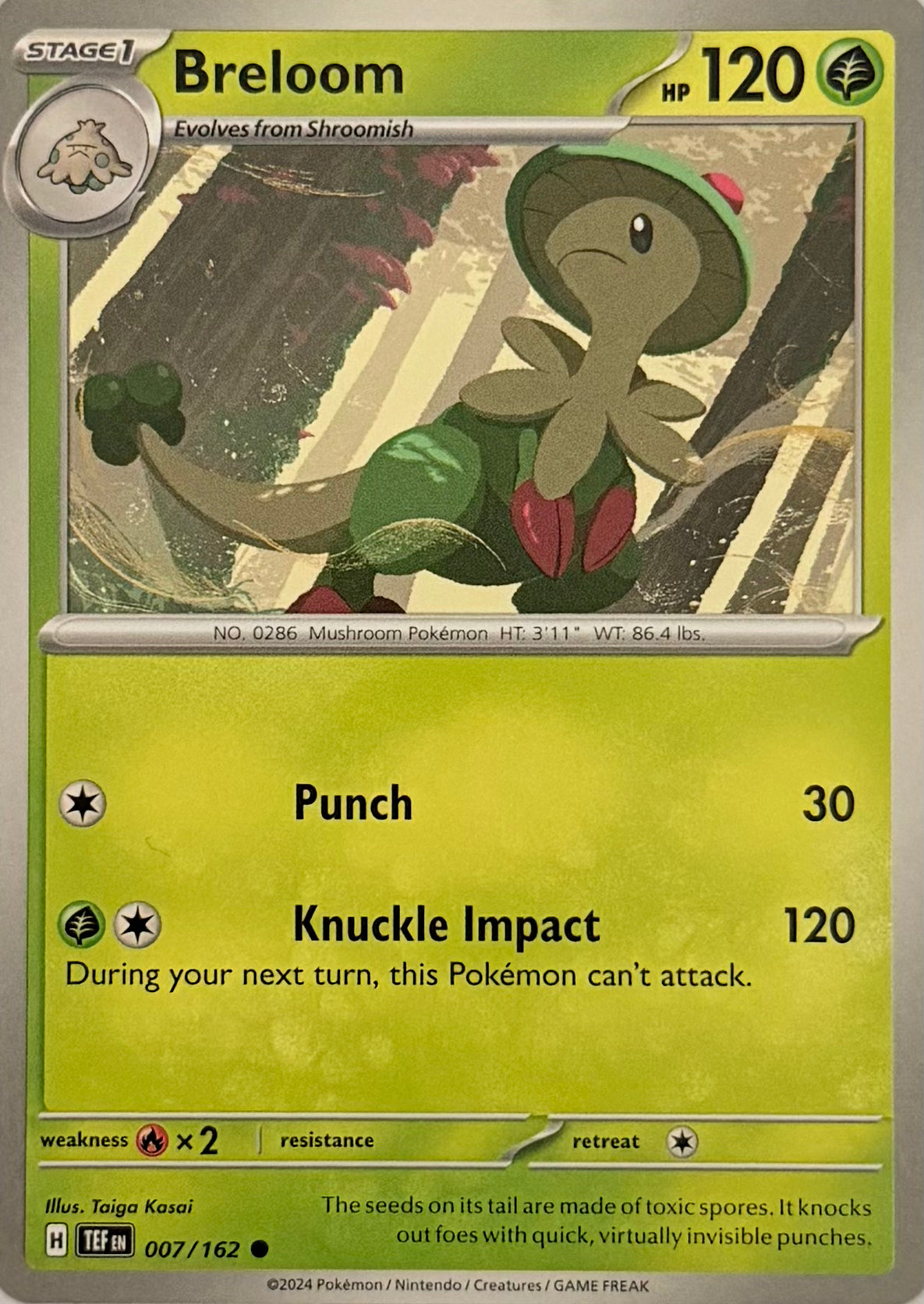Pokemon Tcg Breloom 007/162