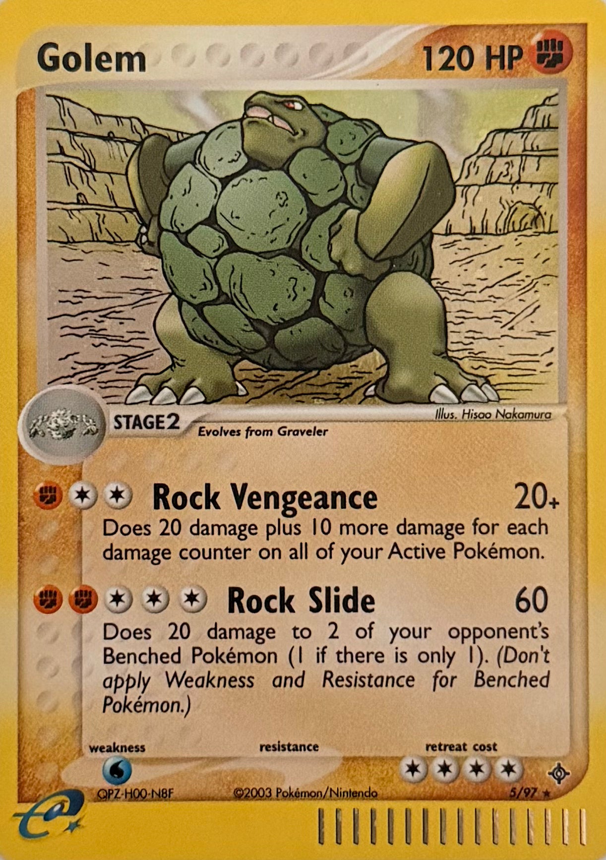 Pokemon Tcg Golem 5/97