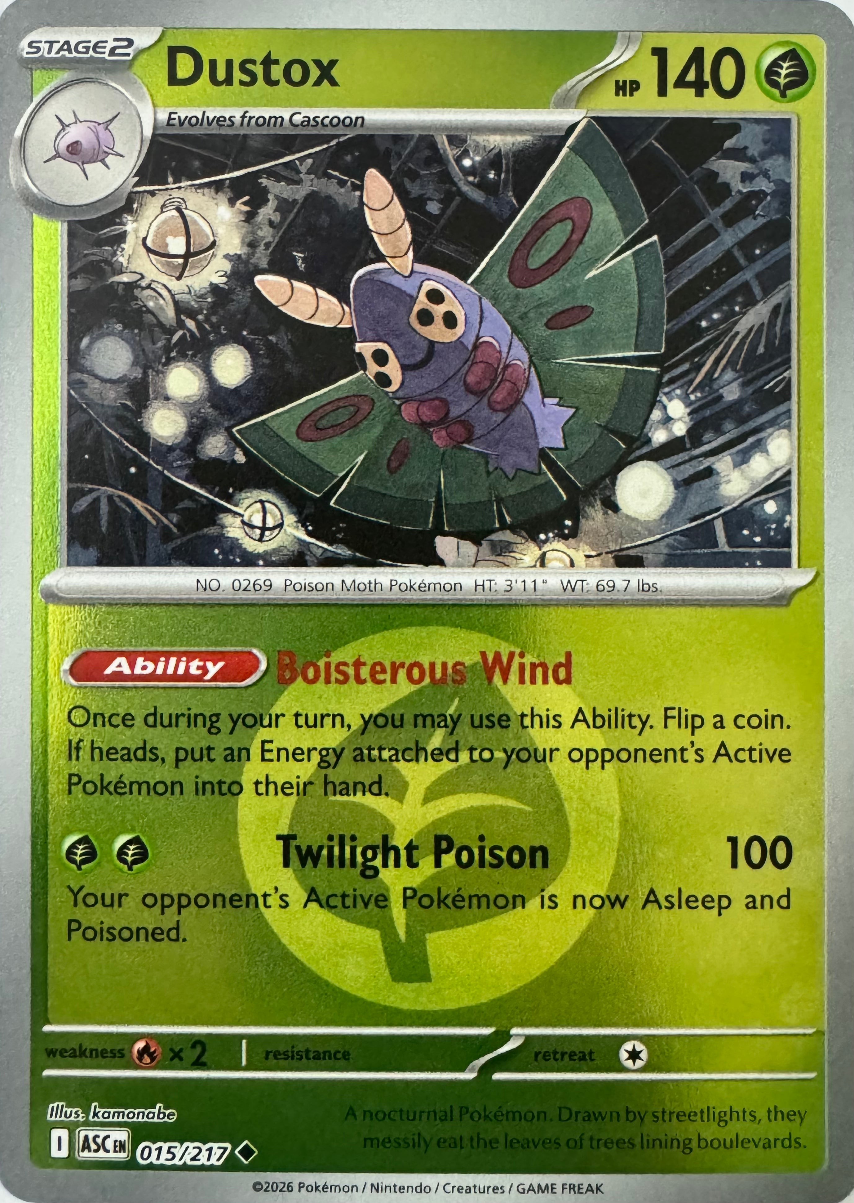 Pokemon Tcg Dustox 015/217 (Energy Symbol)