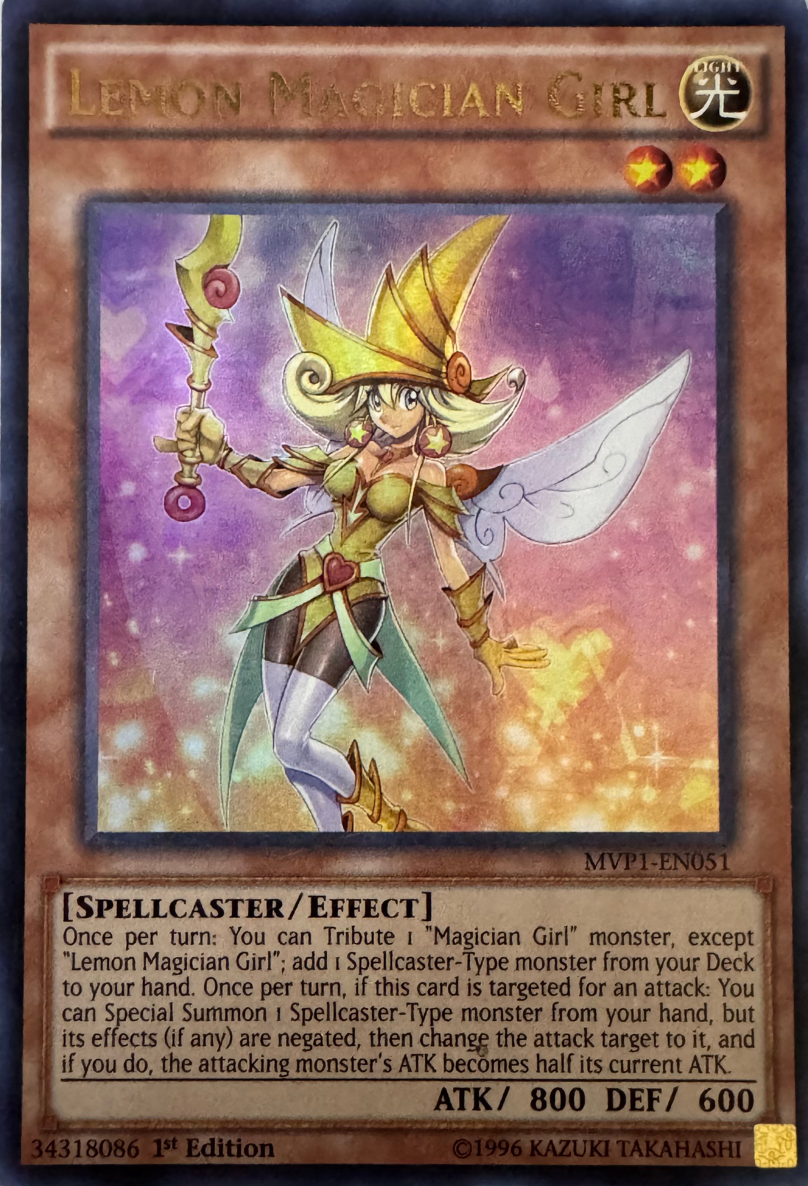 Yugioh! Lemon Magician Girl Mvp1-en051 1st Edition Ultra