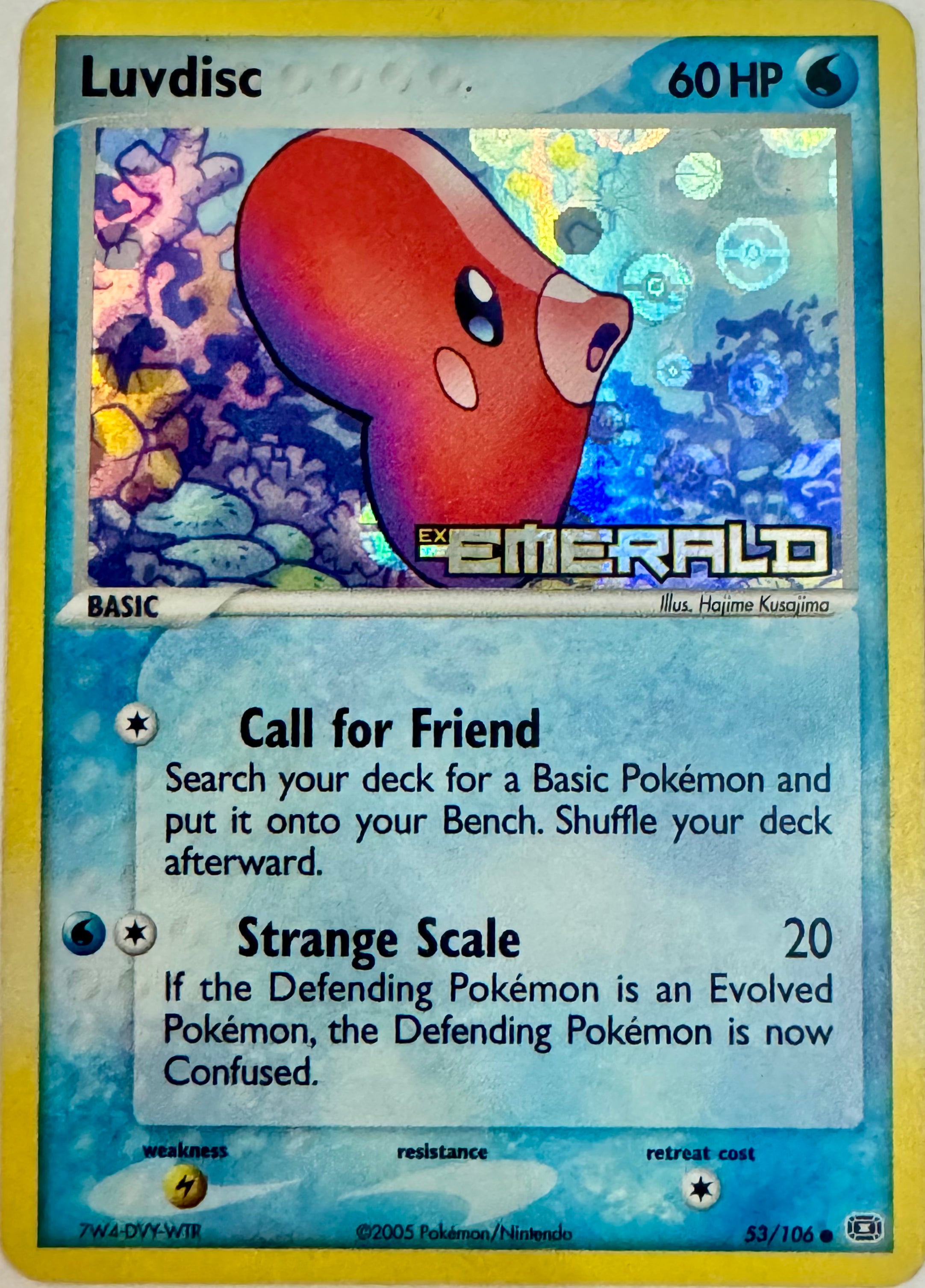 Pokemon Tcg Luvdisc 53/106 Holo (Ex EMERALD)