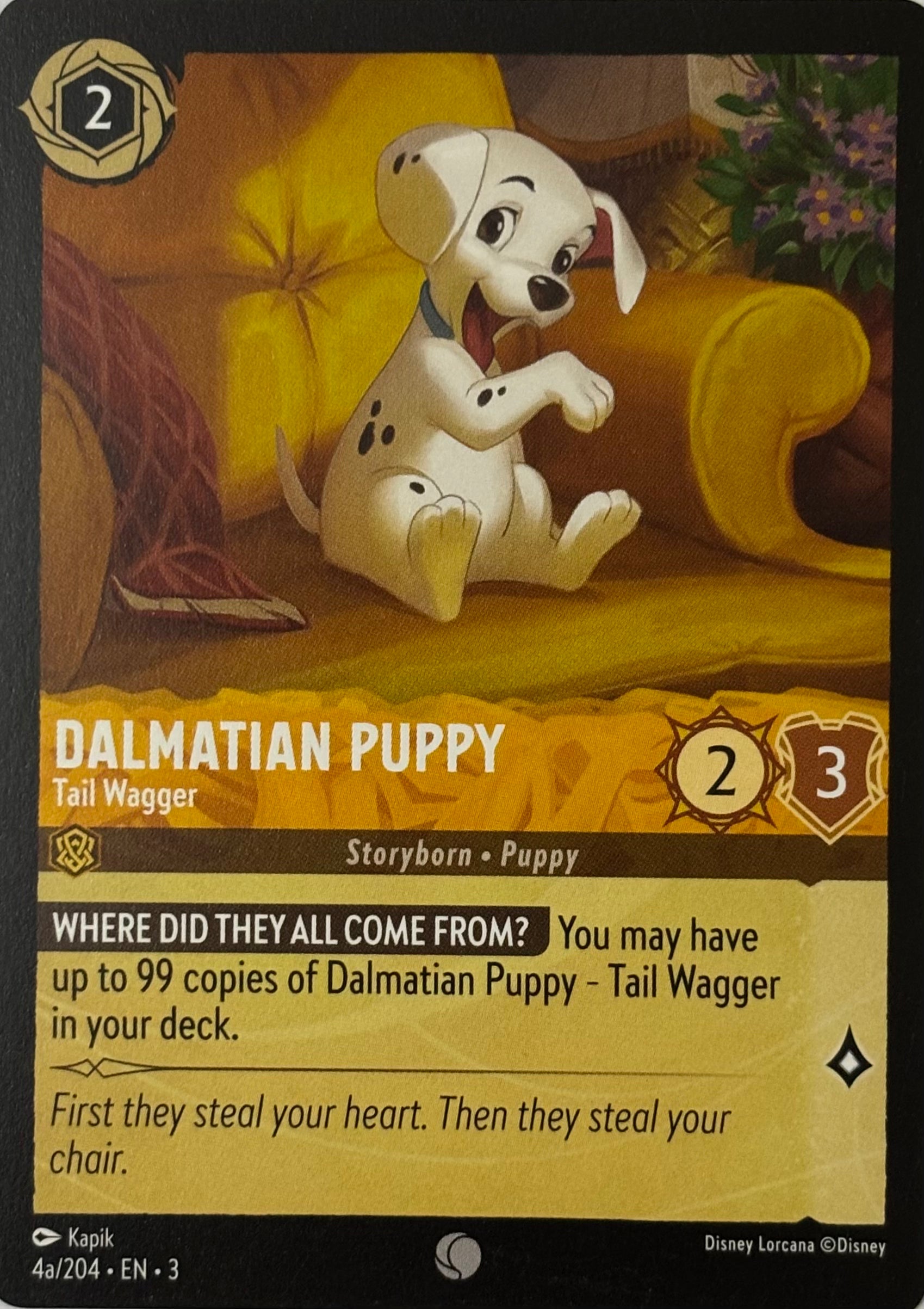 Disney Lorcana Dalmatian Puppy 4a/204