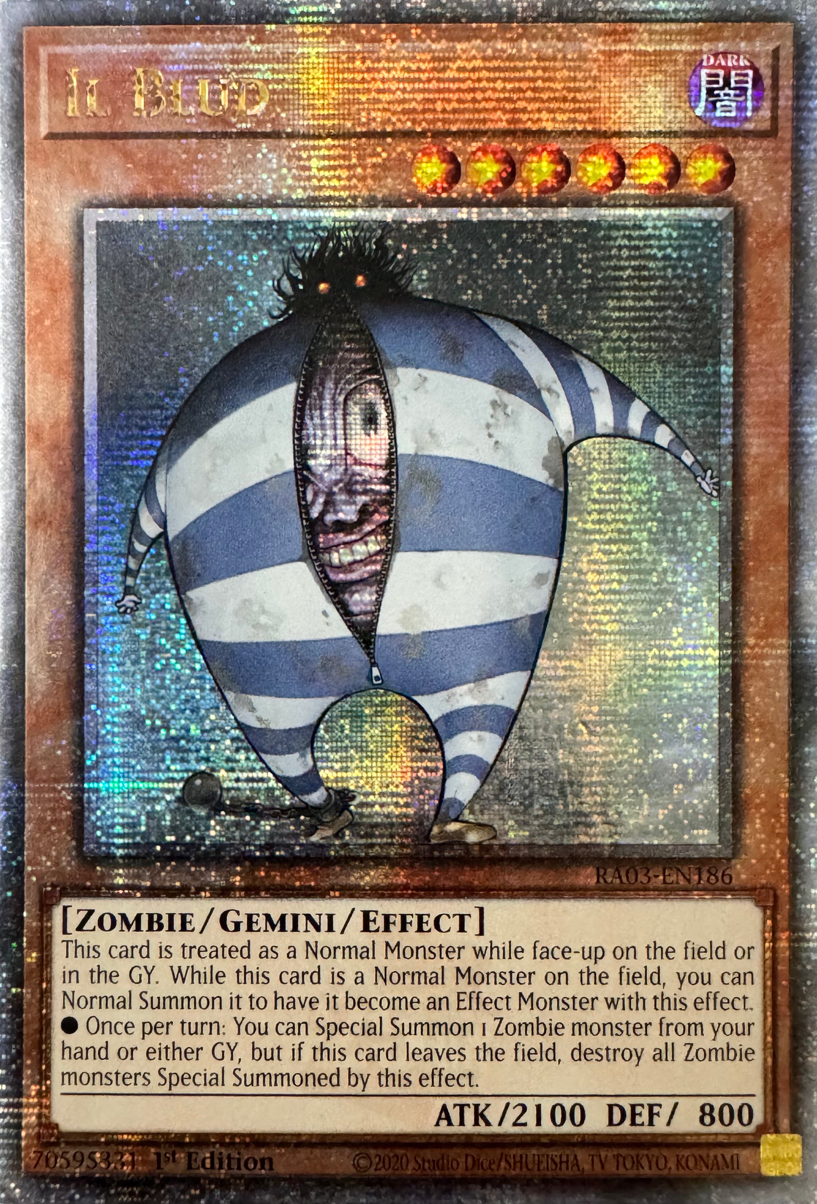 Yugioh! Il Blud Ra04-en186 1st Edition Quarter
