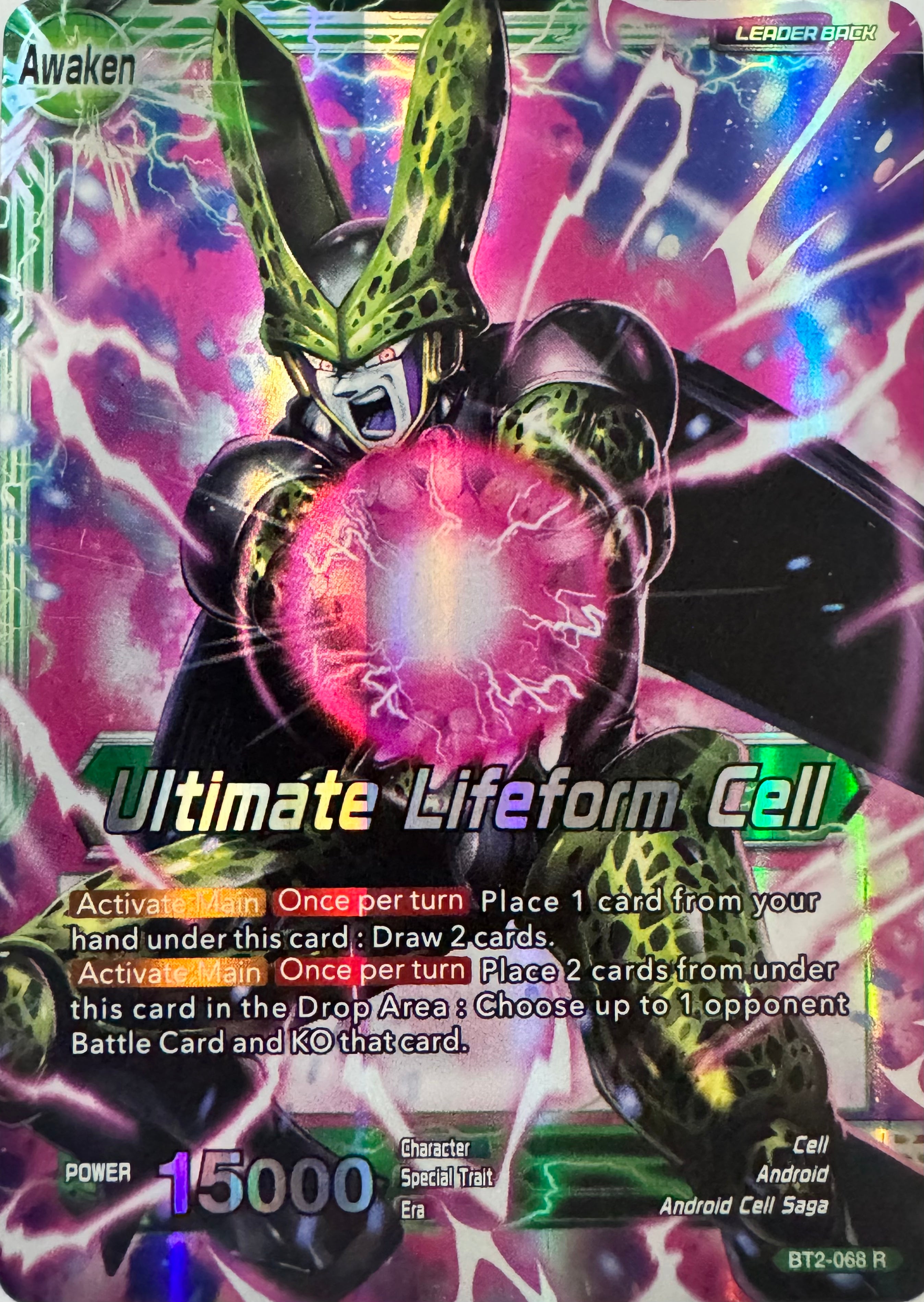 Dragon Ball Tcg Cell Bt2-068 Foil