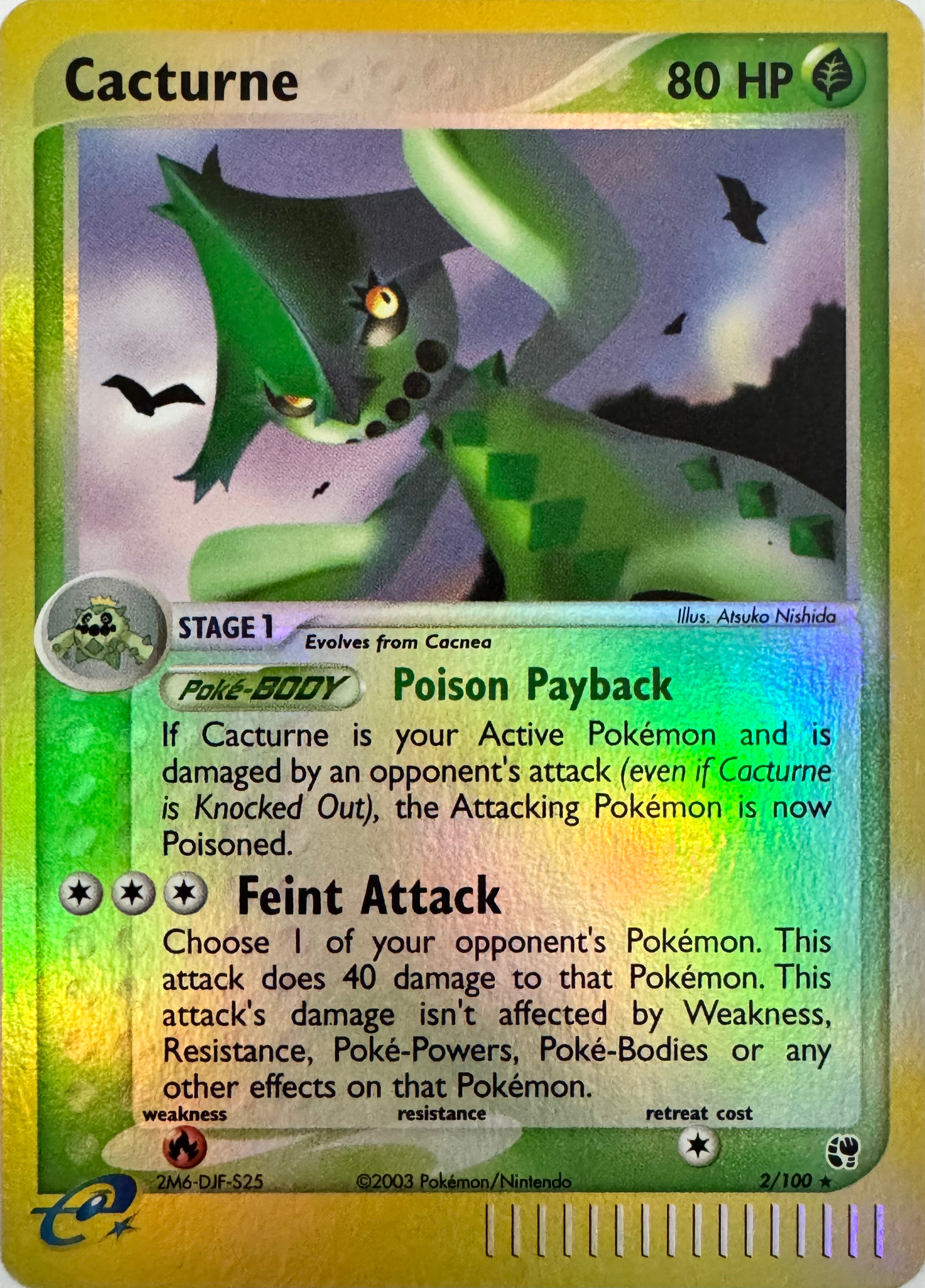 Pokemon Tcg Cacturne 2/100 Reverse