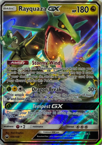 Pokemon Tcg Rayquaza Gx 109/168