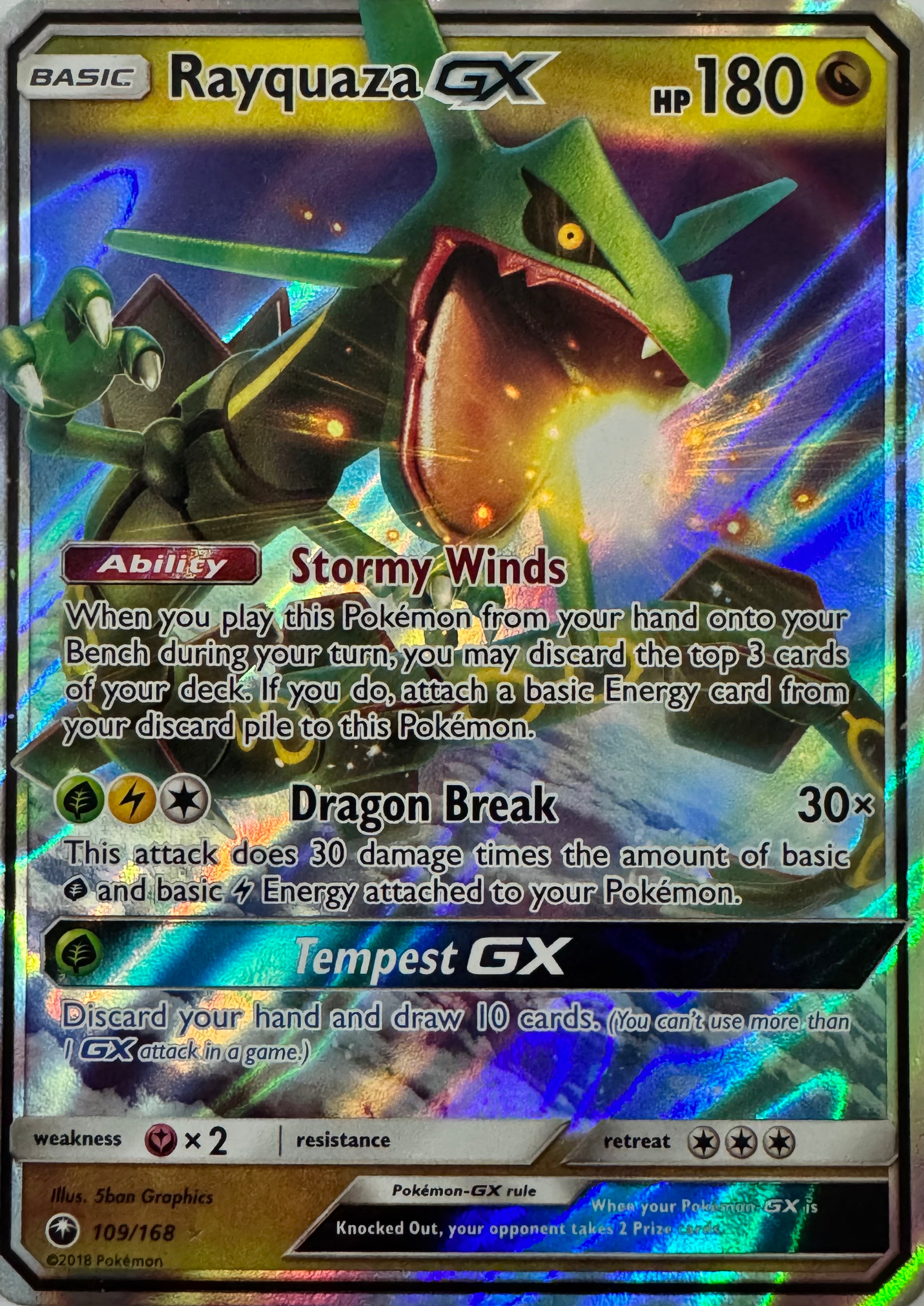 Pokemon Tcg Rayquaza Gx 109/168