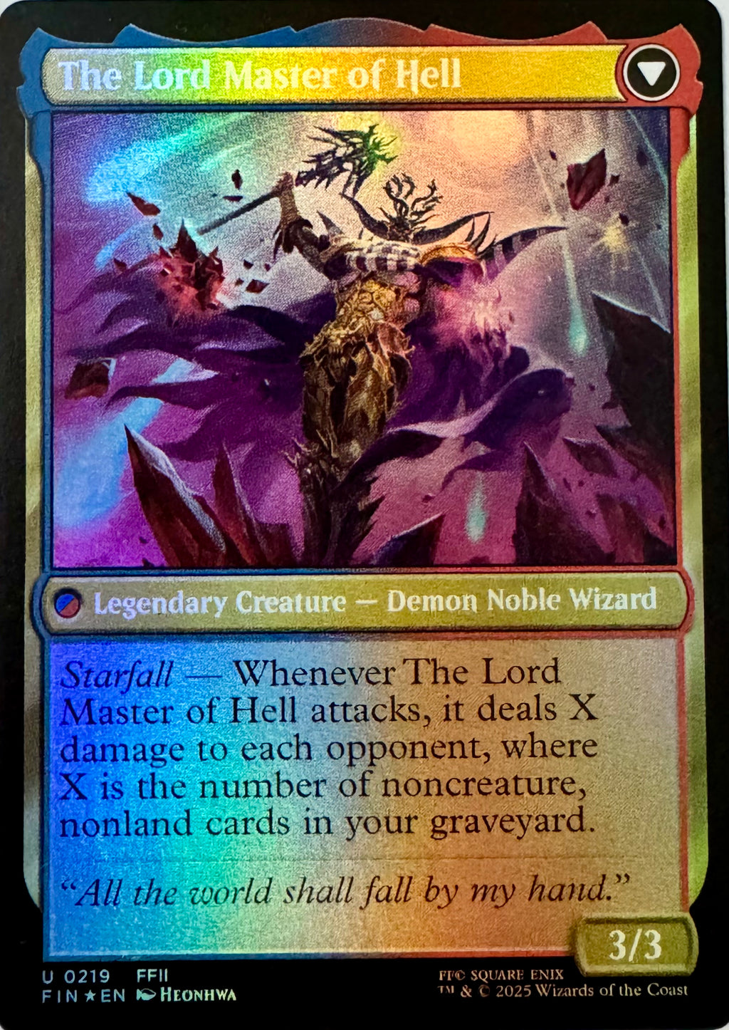 Magic Tcg The Emperor of Palamecia 0219 Foil