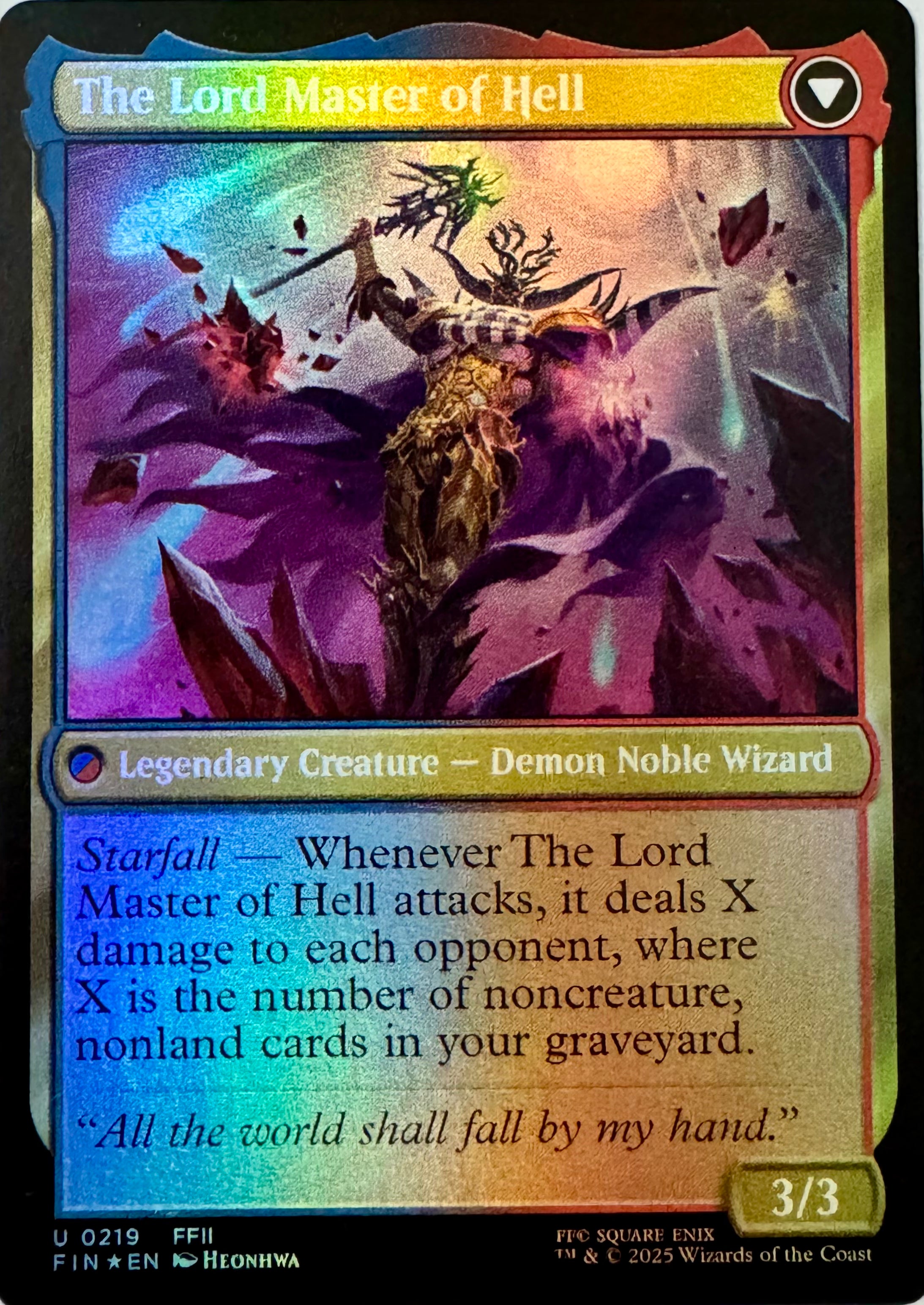 Magic Tcg The Emperor of Palamecia 0219 Foil