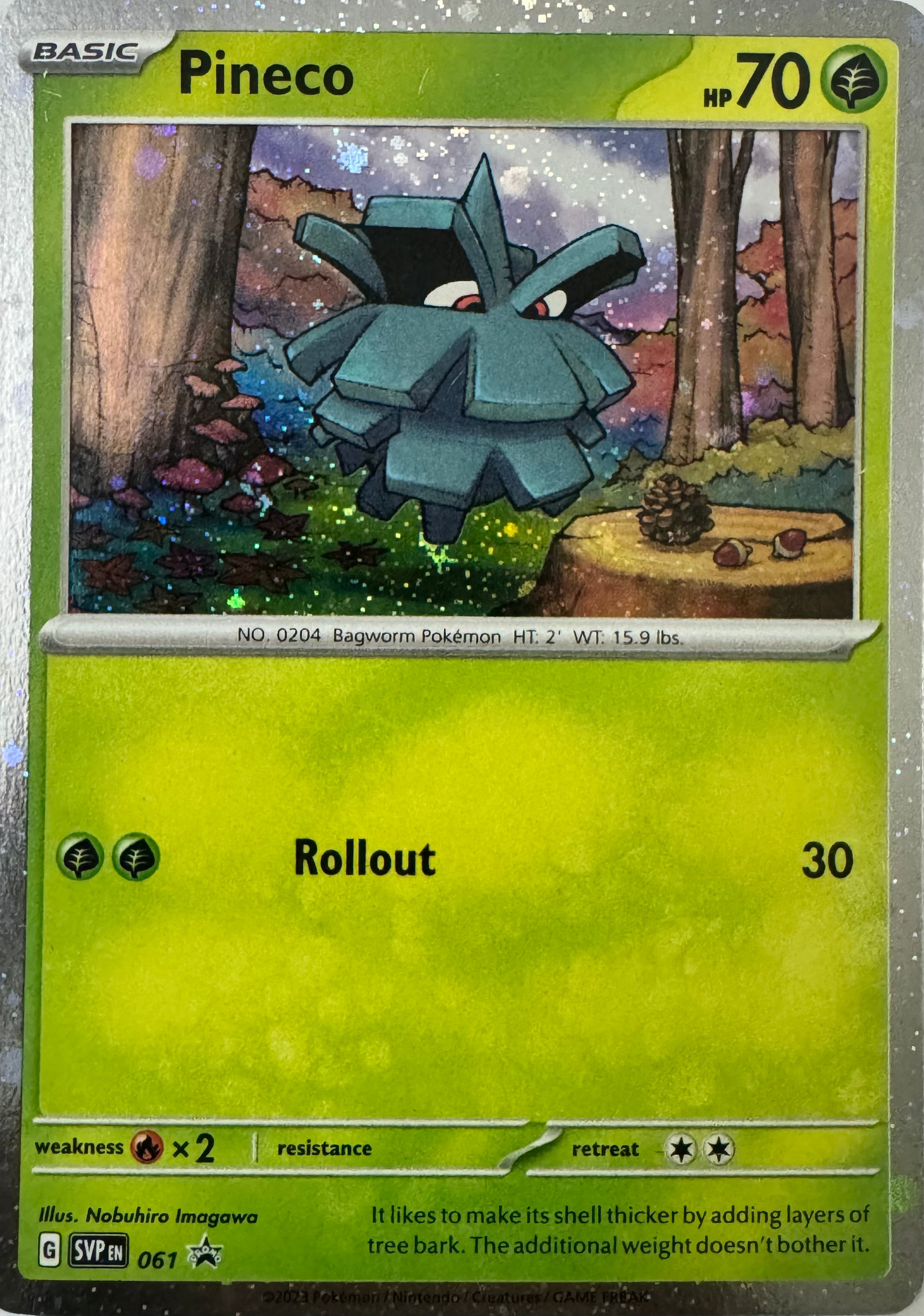 Pokemon Tcg Pineco 061 Holo Cosmos Promo