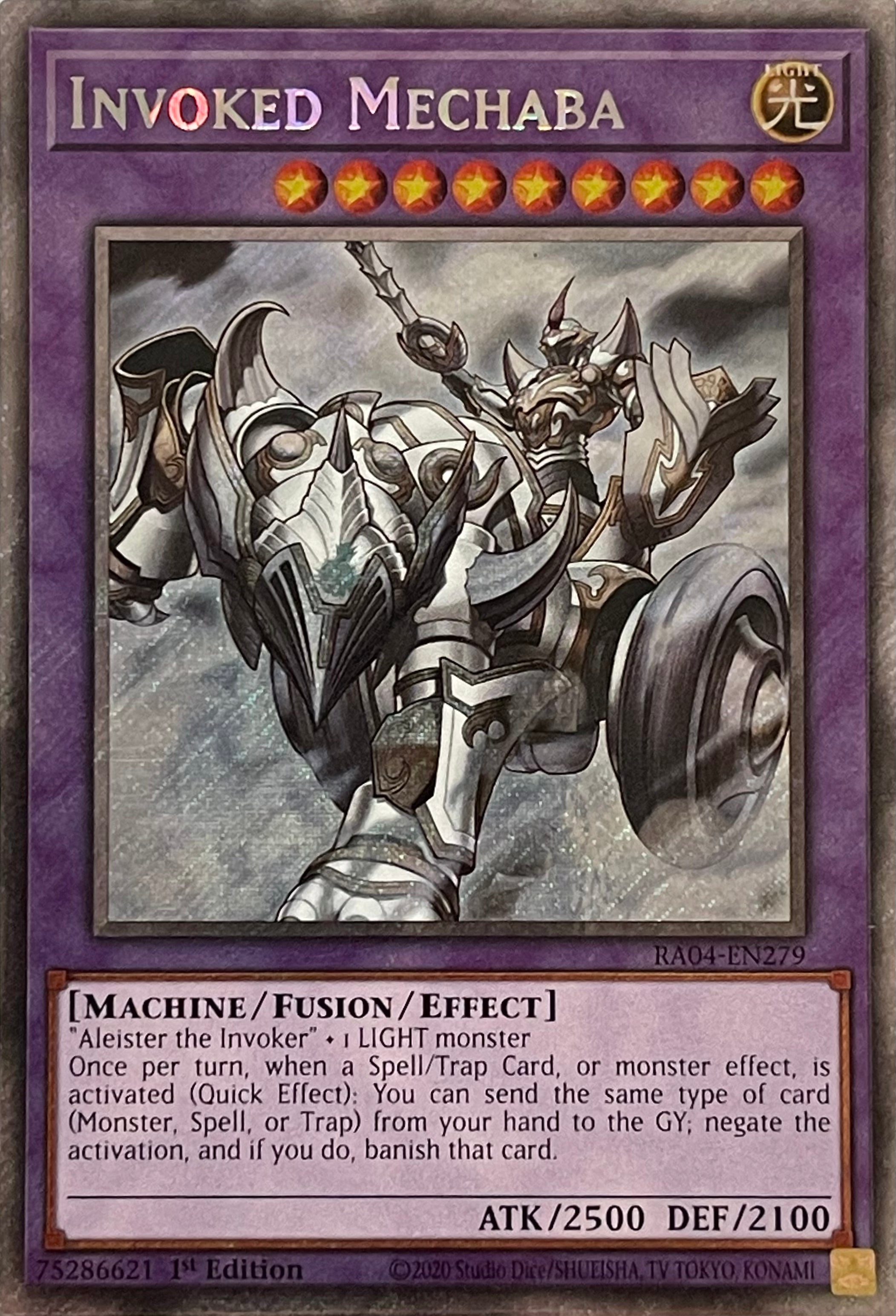 Yugioh! Invoked Mechaba RA04-EN279 1st Edition Platinum