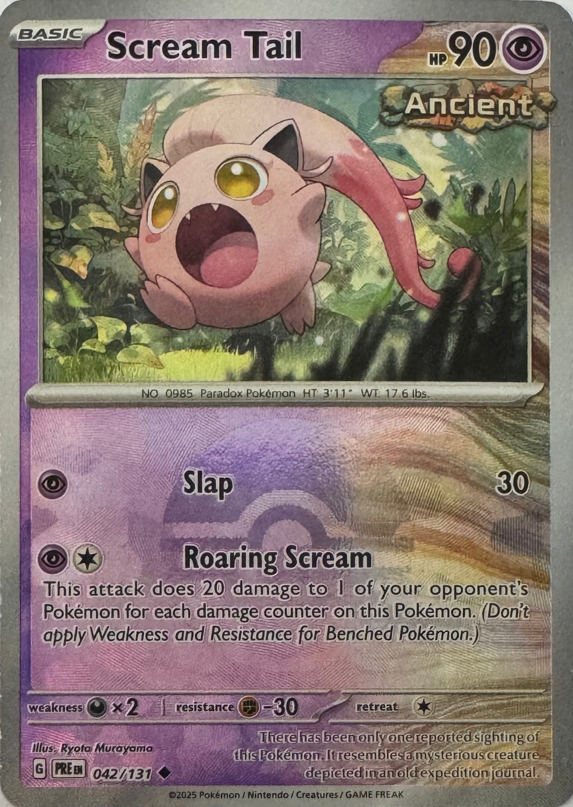 Pokemon Tcg Scream Tail 042/131 (Poke Ball)