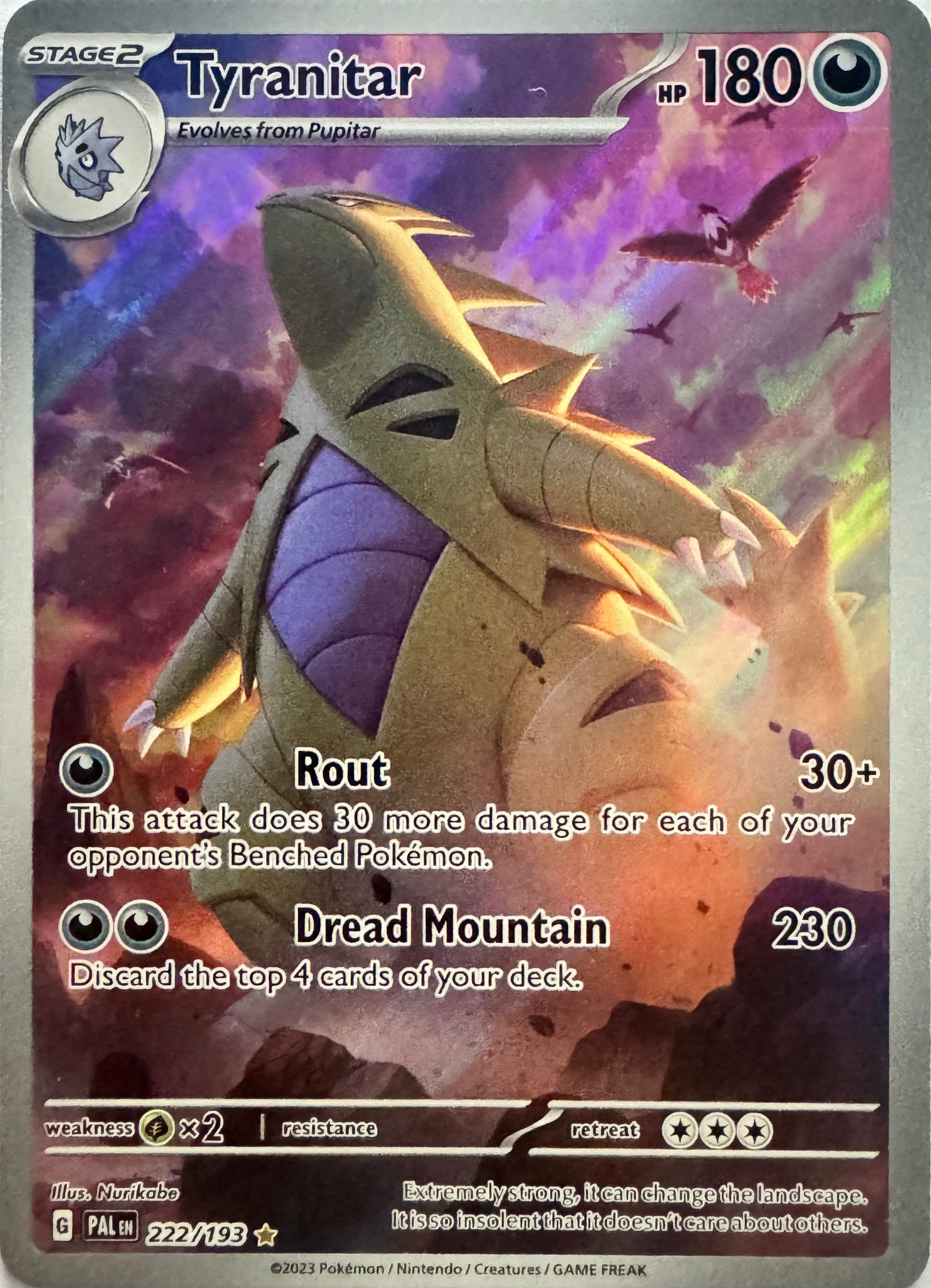 Pokémon Tcg Tyranitar 222/193