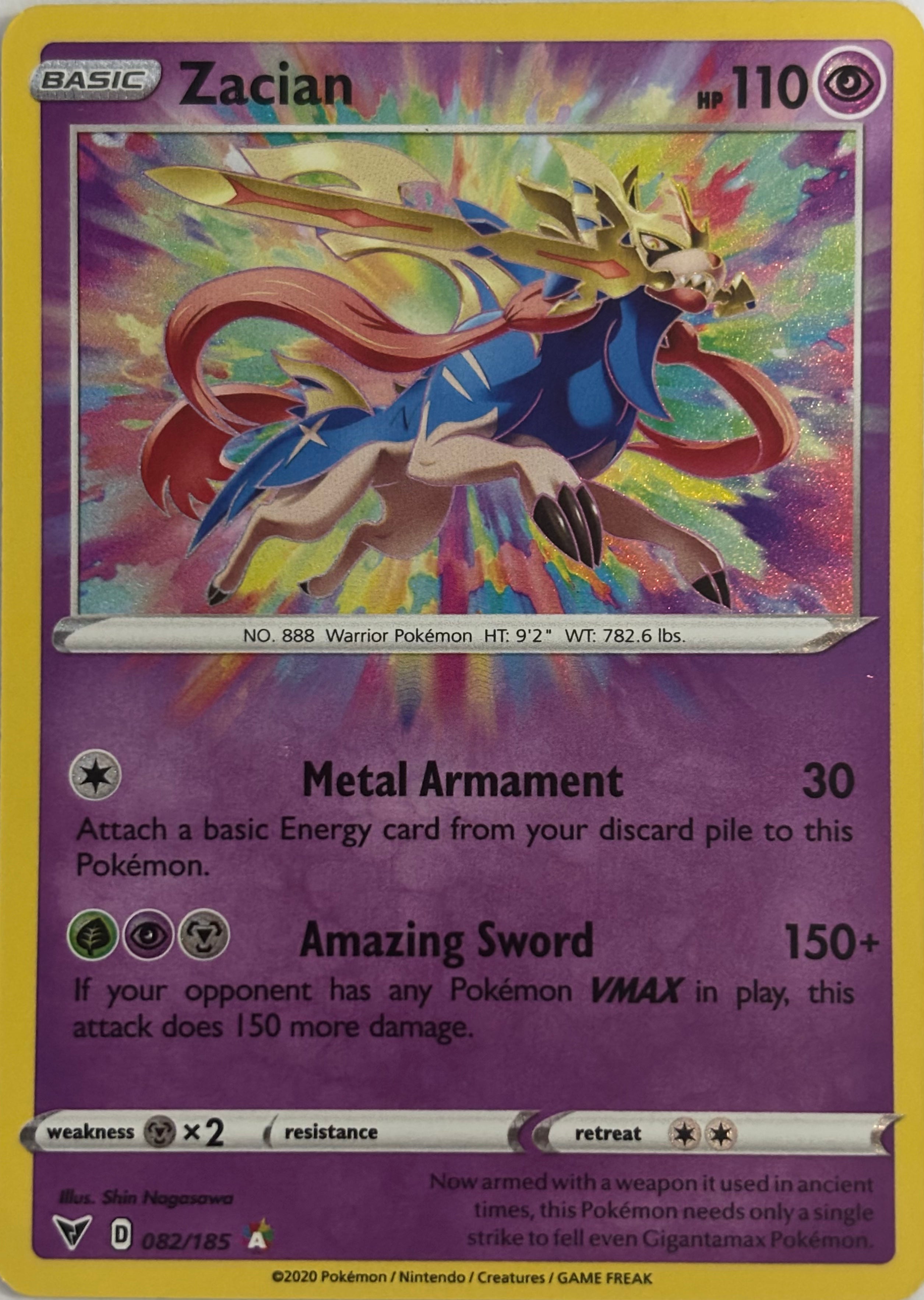Pokemon Tcg Zacian 082/185