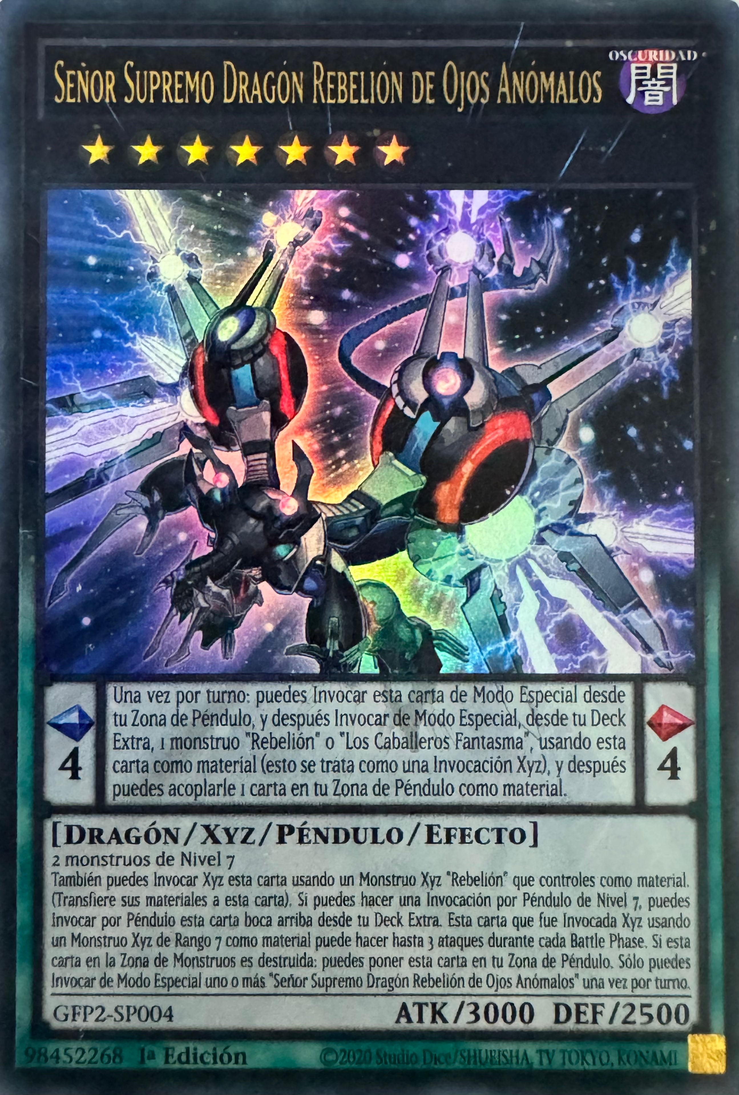 Yugioh! Señor Supremo Dragon Rebellion De Ojos Anomalos Gfp2-sp004