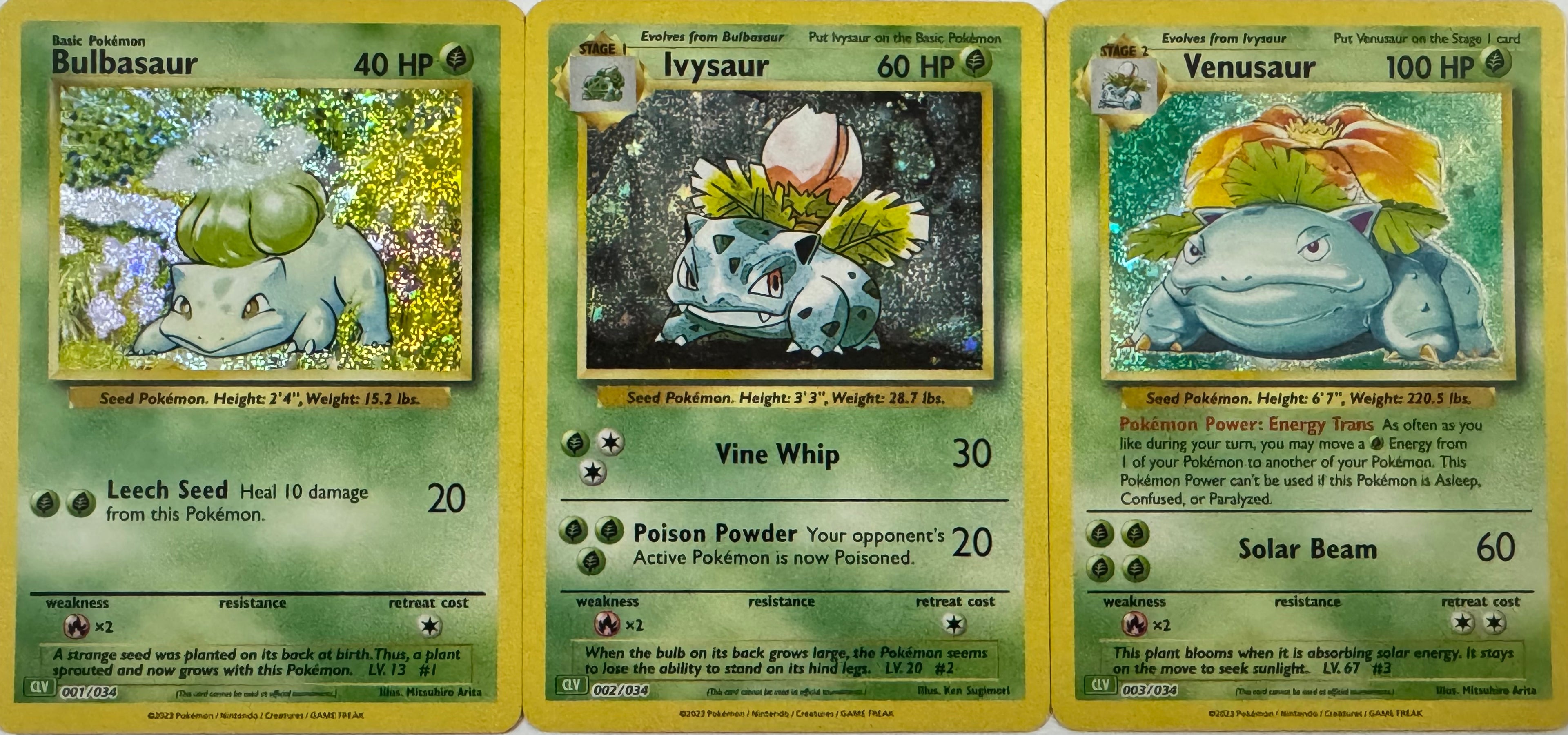 Pokemon Tcg Linea Evolutiva Bulbasaur (CLV)