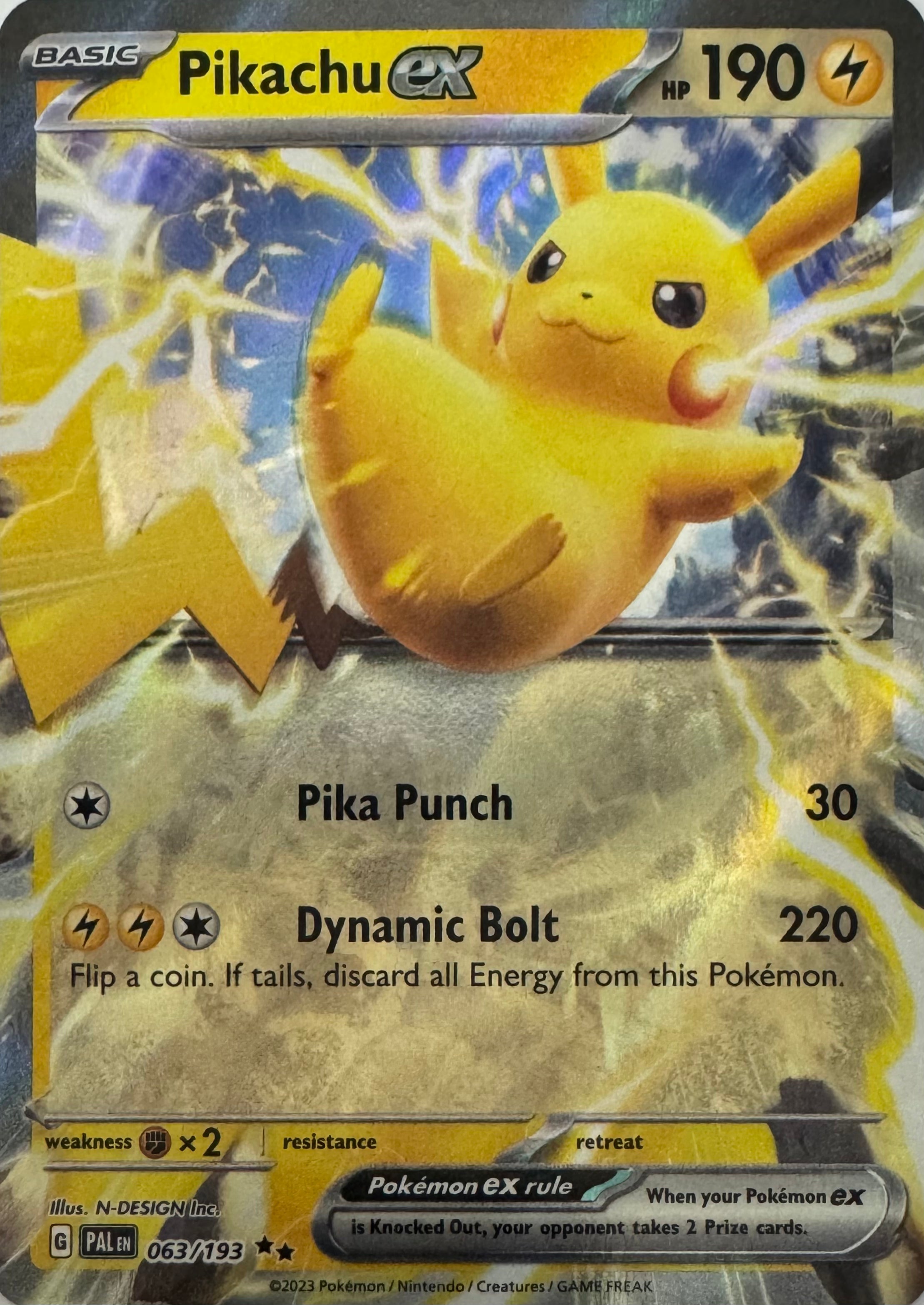 Pokemon Tcg Pikachu Ex 063/193