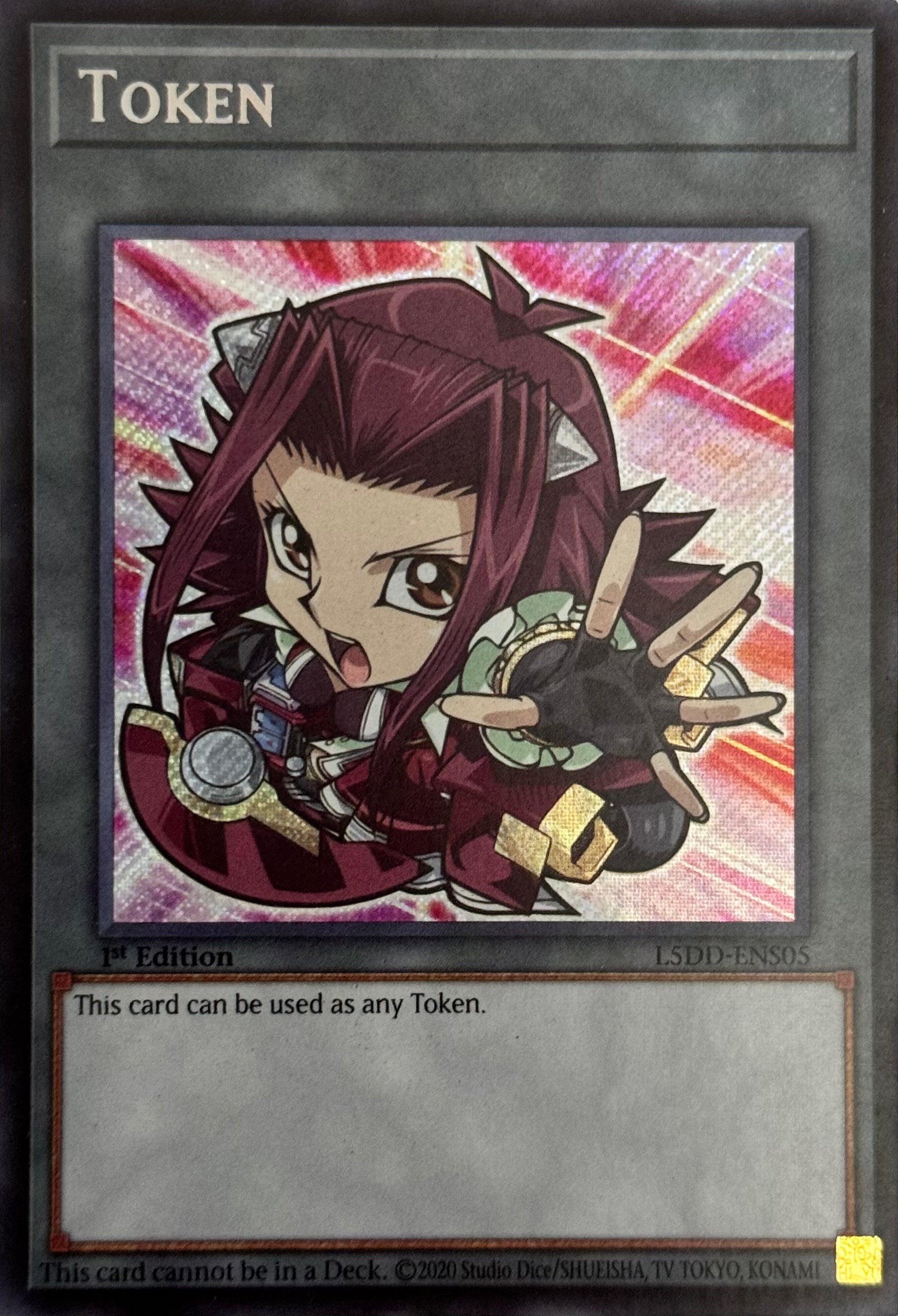 Yugioh! Tcg Token L5DD-ENS05 1st Edition Secret