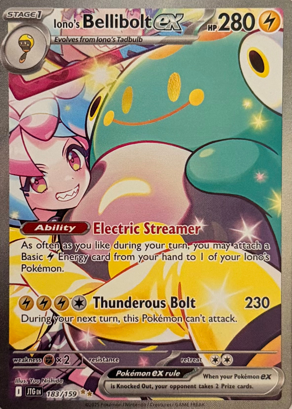 Pokemon Tcg Iono’s Bellibolt Ex 183/159