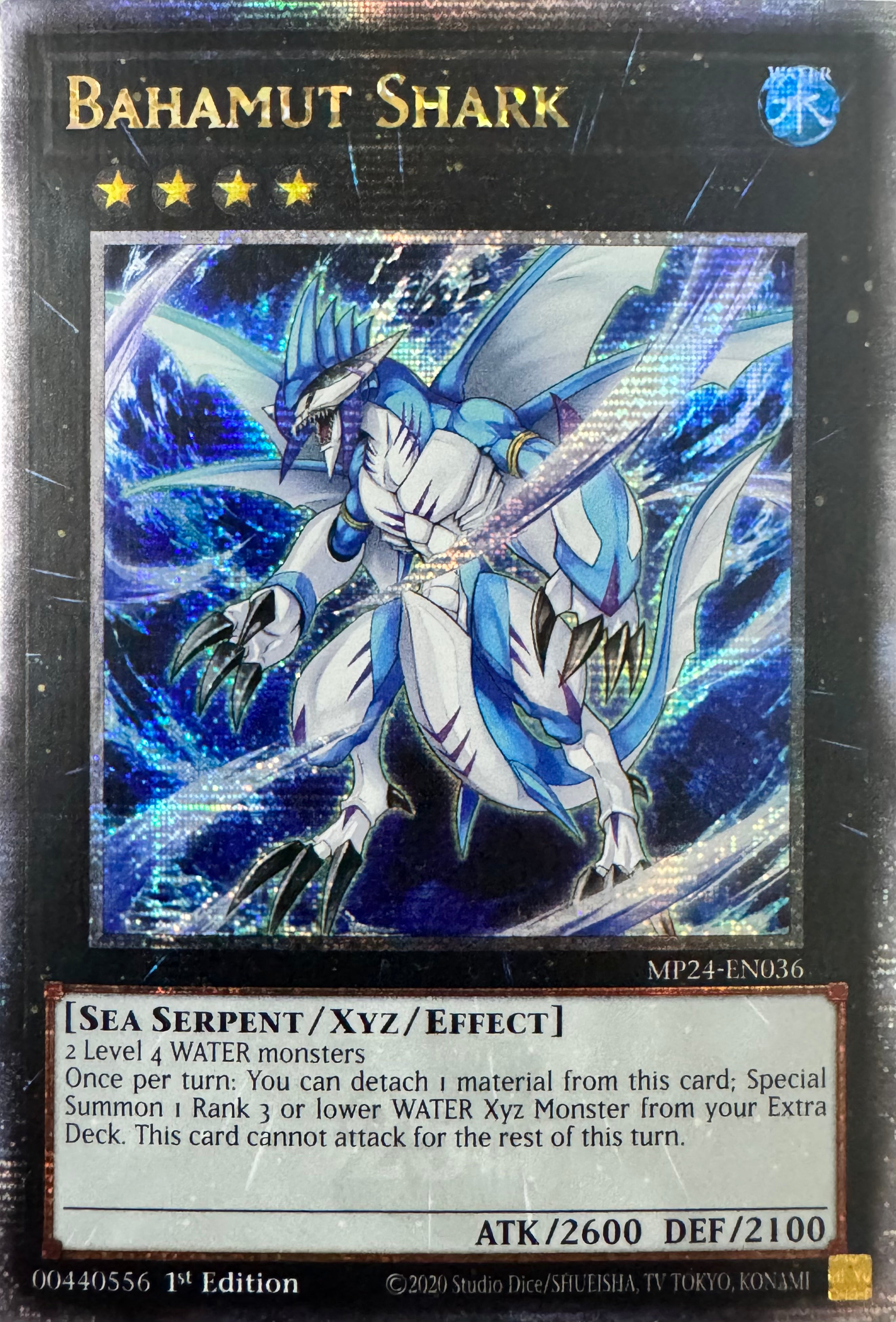Yugioh! Bahamut Shark Mp24-en036 1st Edition Quarter