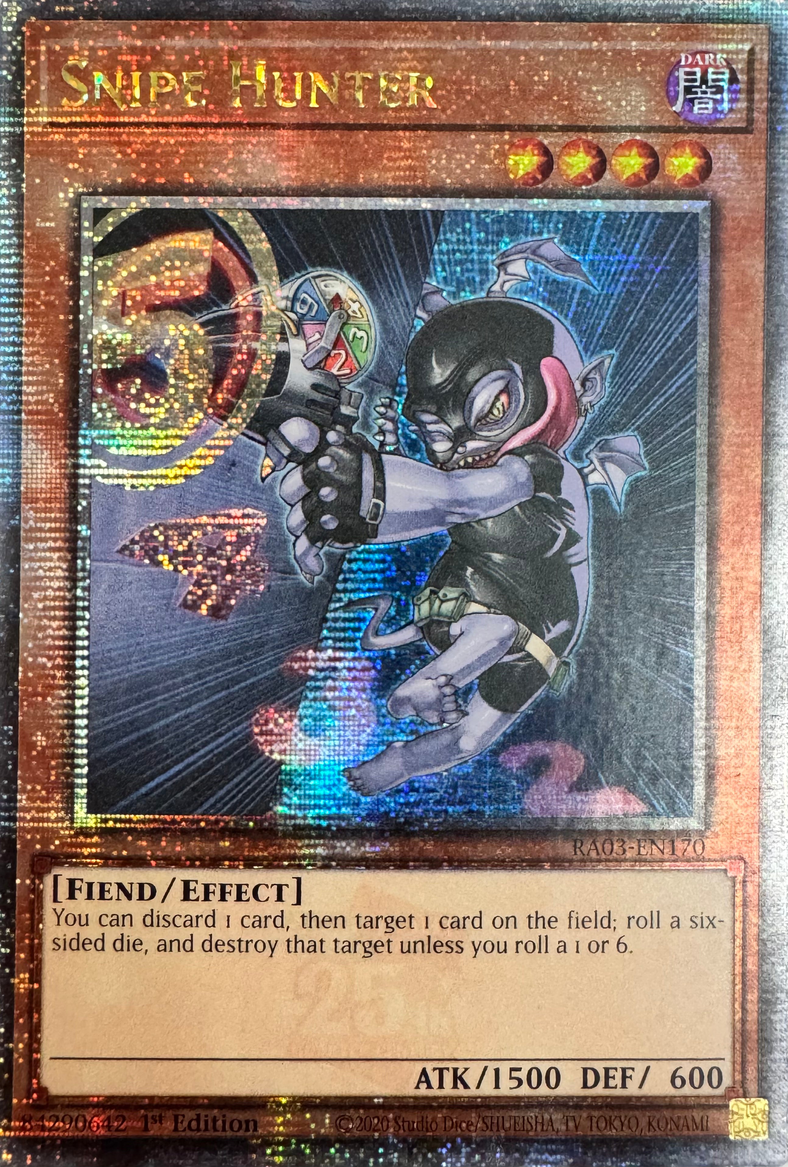 Yugioh! Snipe Hunter Ra03-en170 1st Edition Quarter