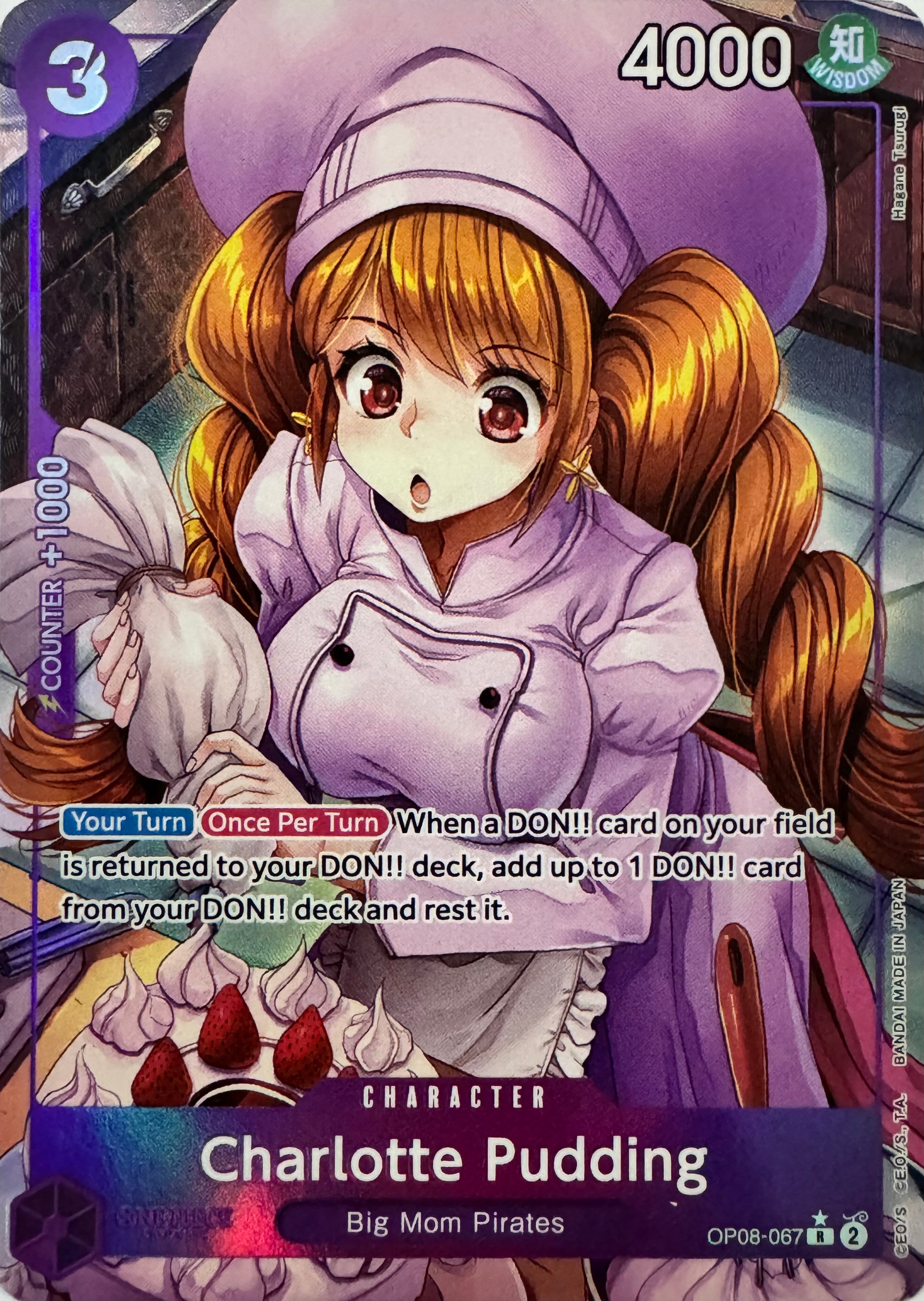 One Piece Tcg Charlotte Pudding Op08-067 Foil