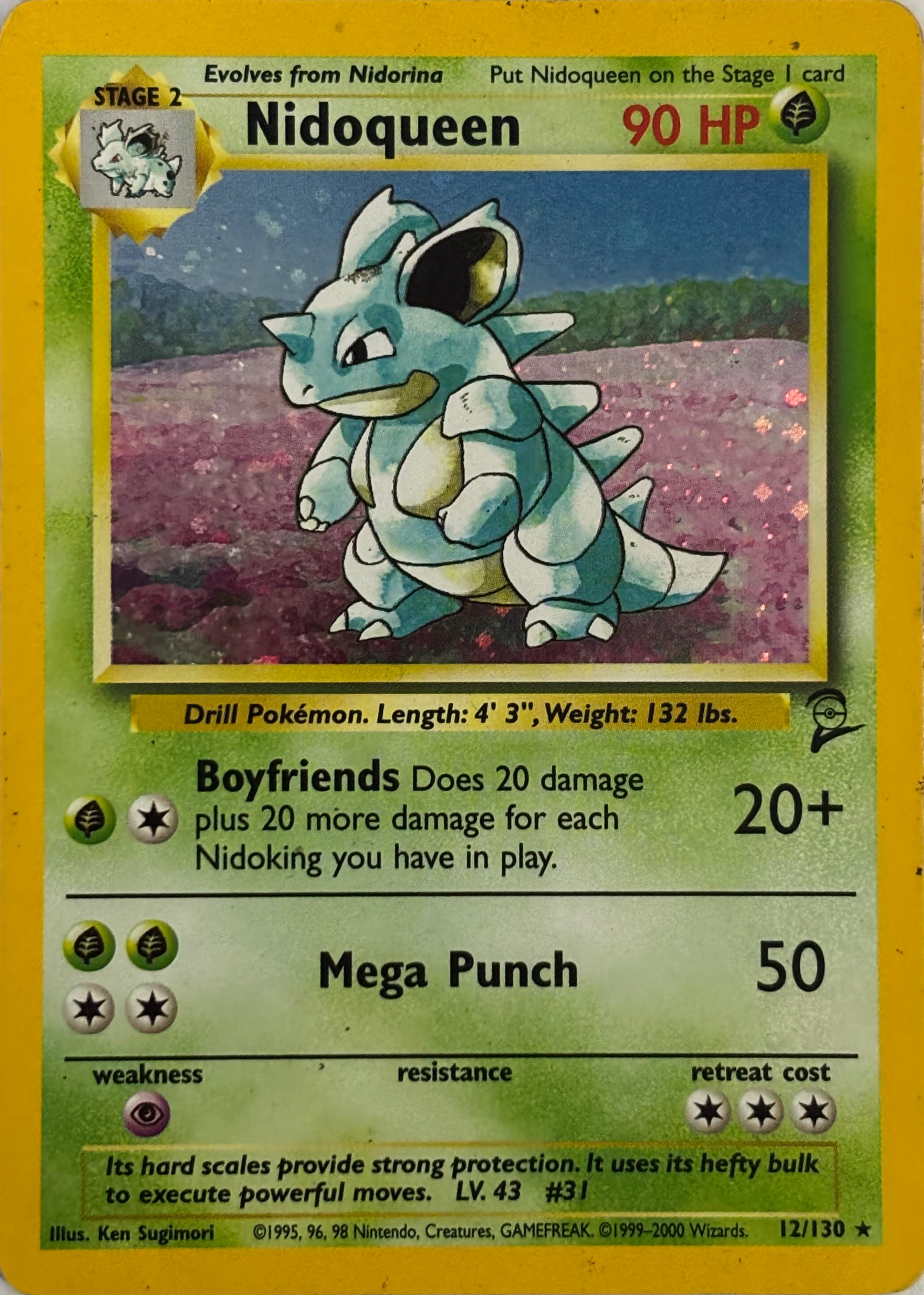 Pokemon Tcg Nidoqueen 12/130 Holo