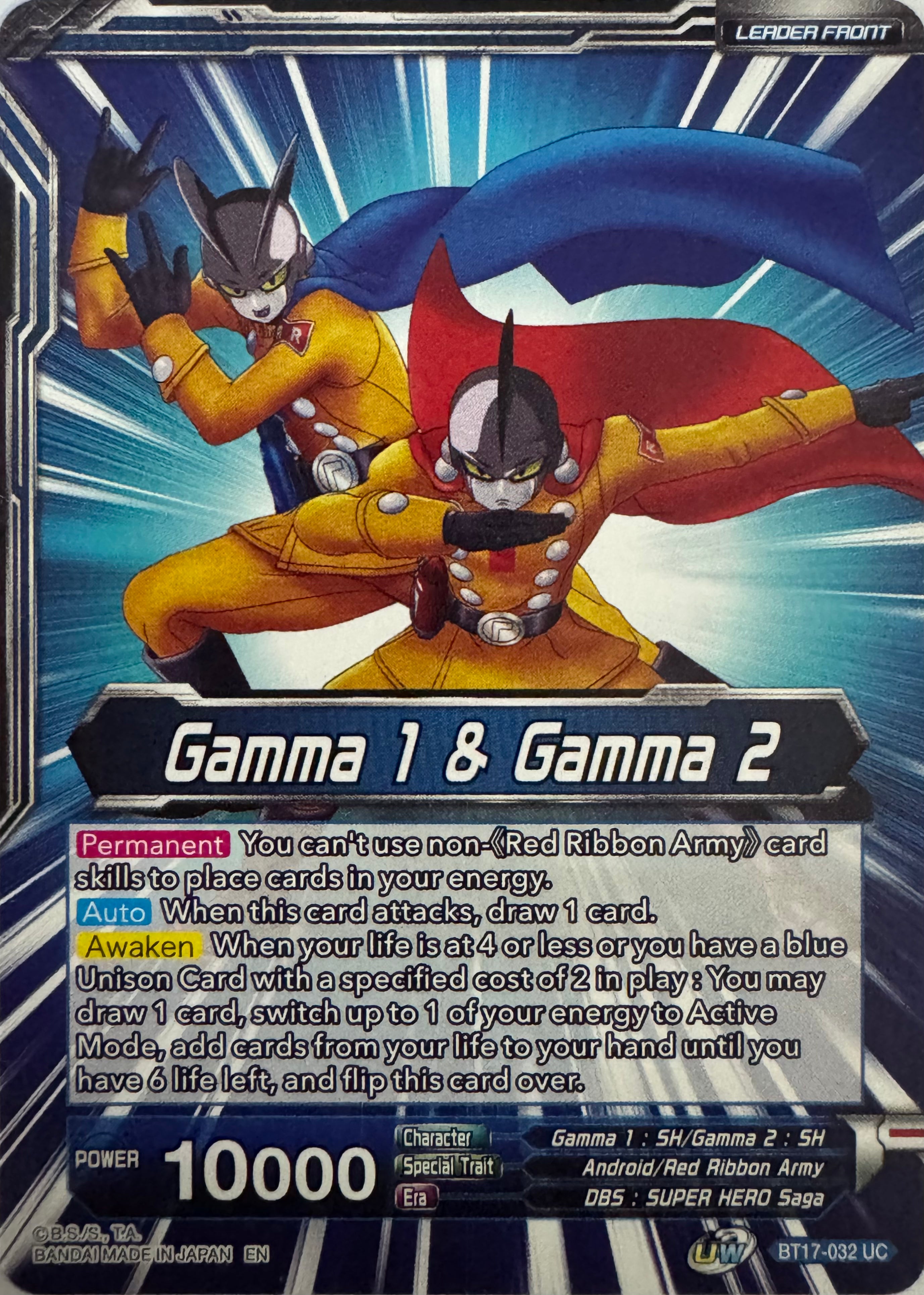 Dragon Ball Tcg Gamma 1 & Gamma 2 // Gamma 1 & Gamma 2, Newfound Foes Bt17-032