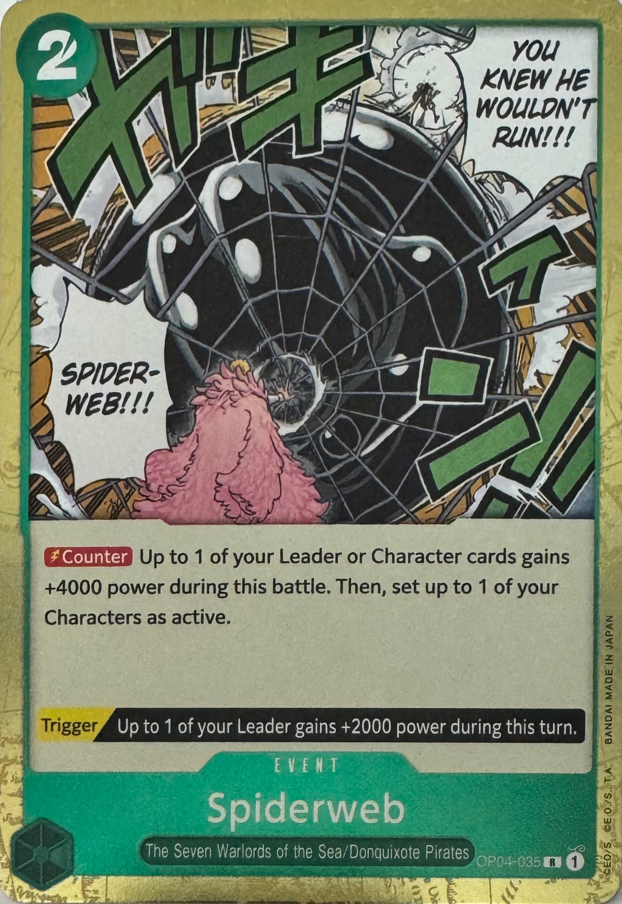 One Piece Tcg Spiderweb Op04-035 Foil