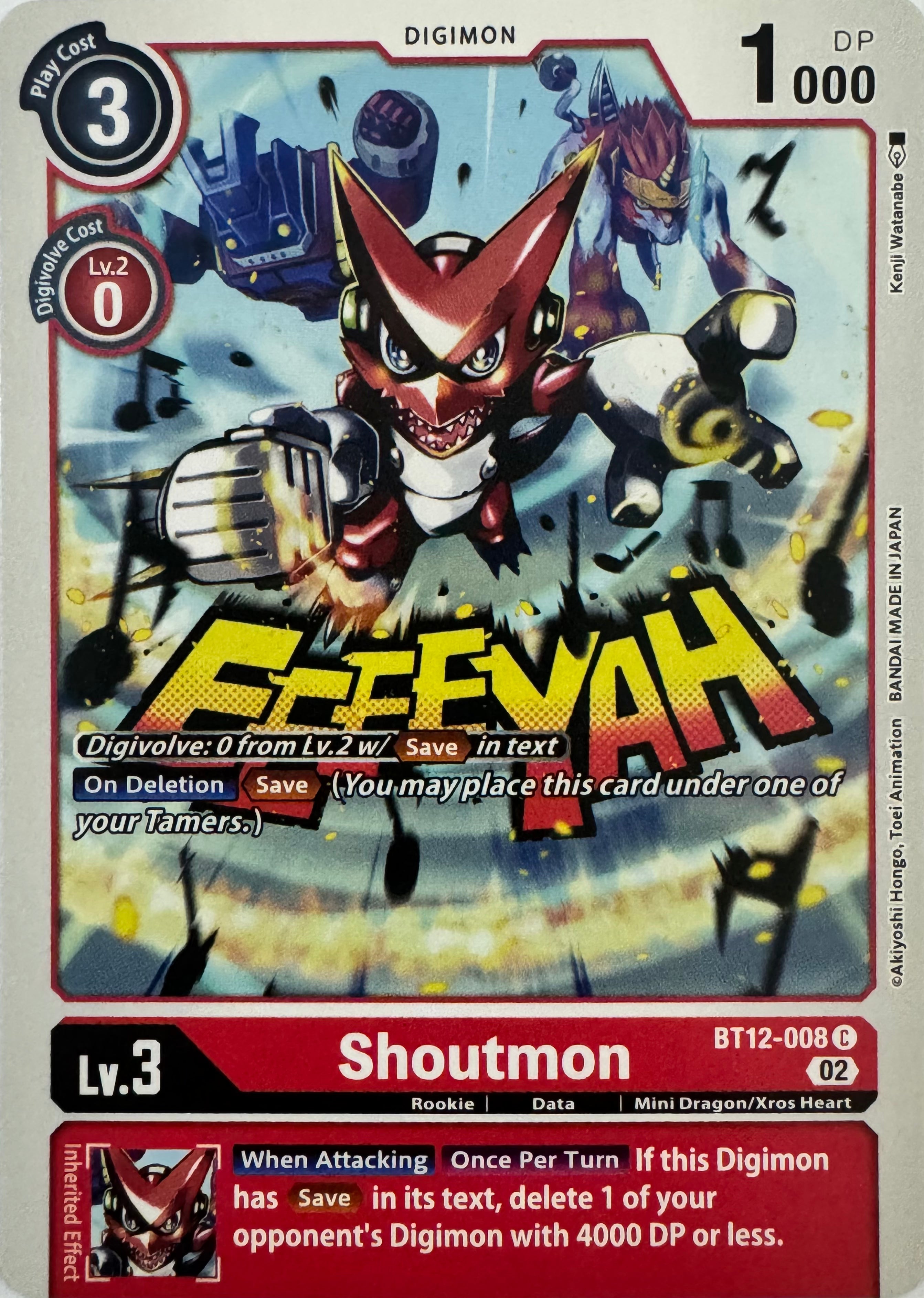 Digimon Tcg Shoutmon Bt12-008