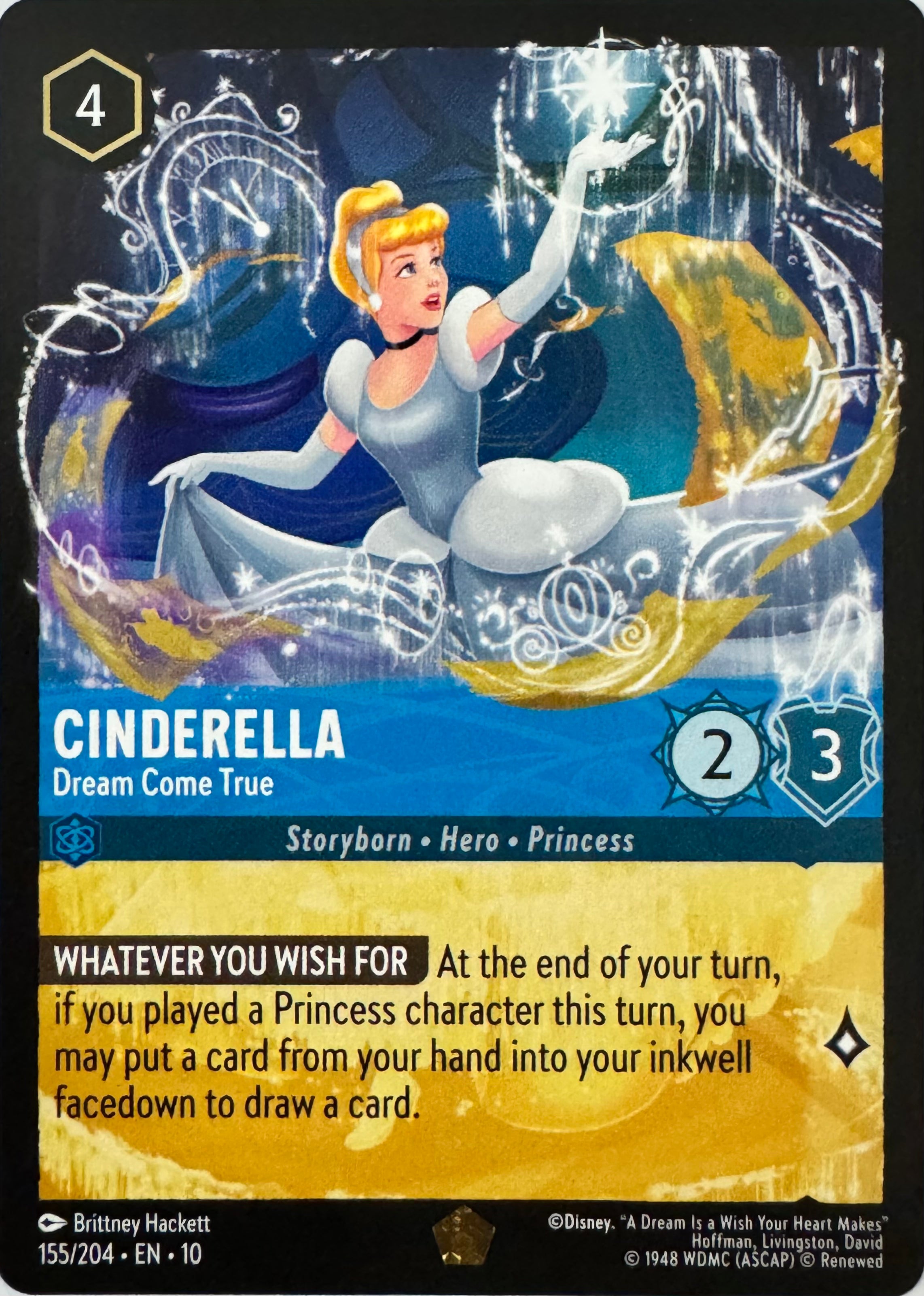 Disney Lorcana Cinderella 155/204 Borless